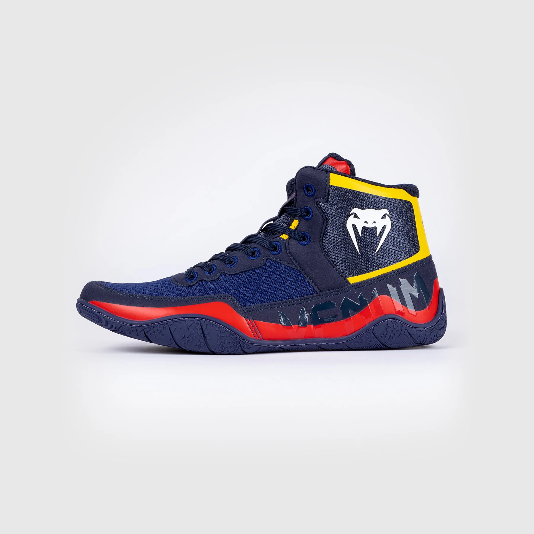 Venum Elite Wrestling Schuhe - Blau/Gelb - Image 4