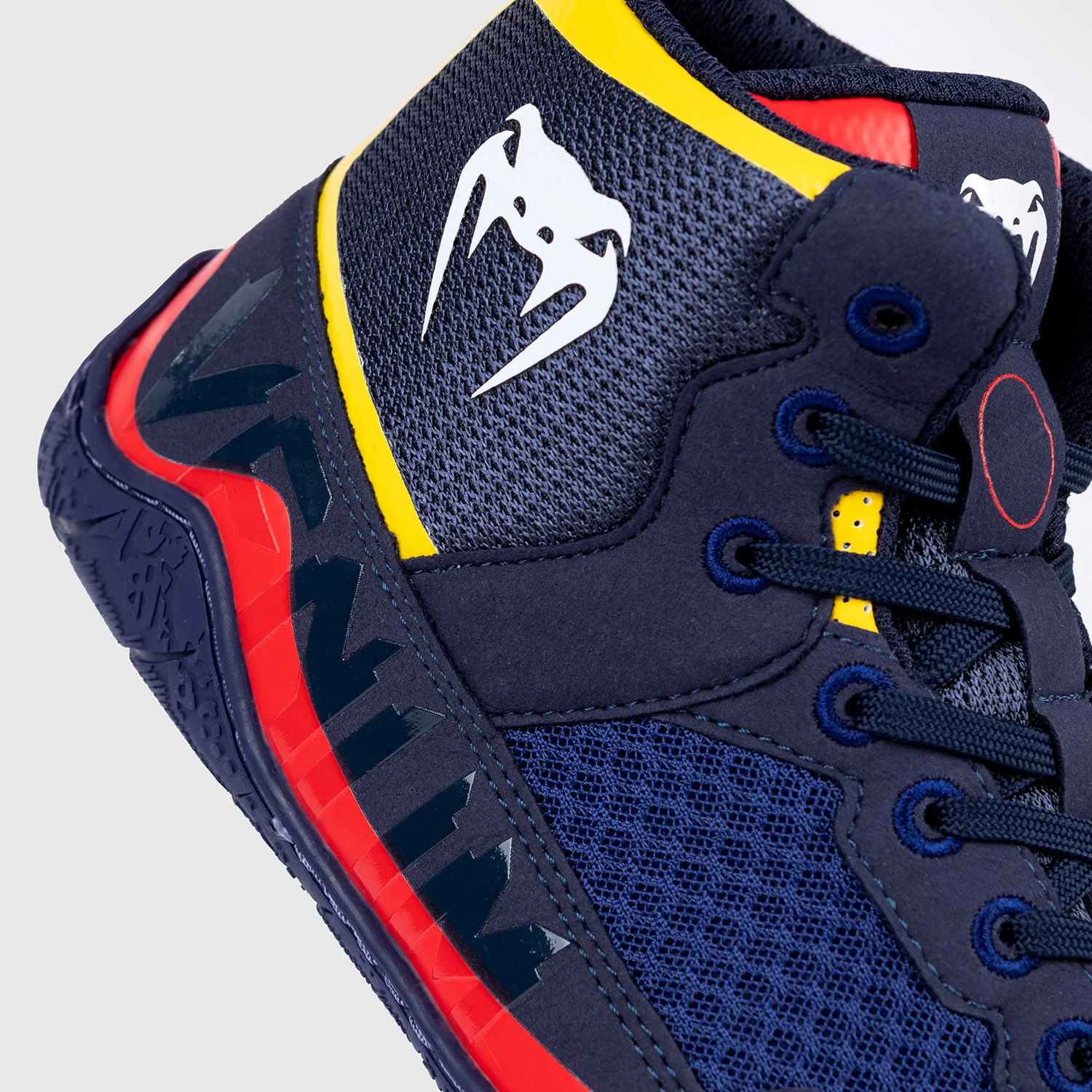 Venum Elite Wrestling Schuhe - Blau/Gelb - Image 9
