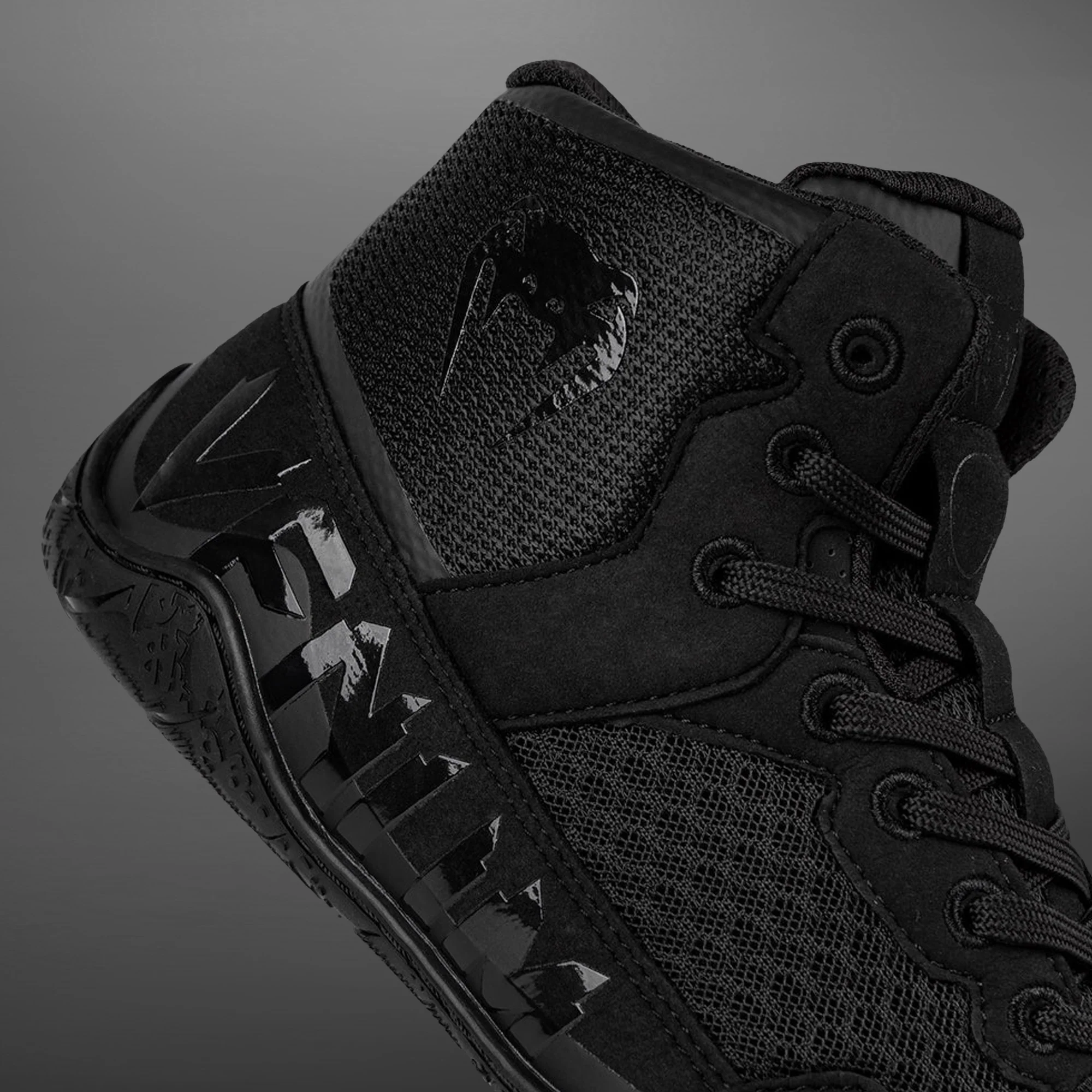 Venum Elite Wrestling Schuhe - Schwarz/Schwarz - Image 6