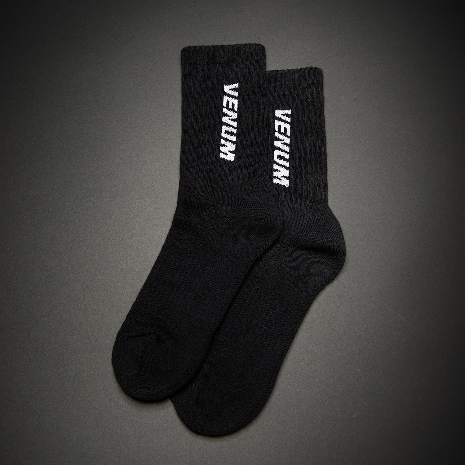 Venum Essential Crew Socken (Set mit 3 Paar) – Schwarz/Weiß