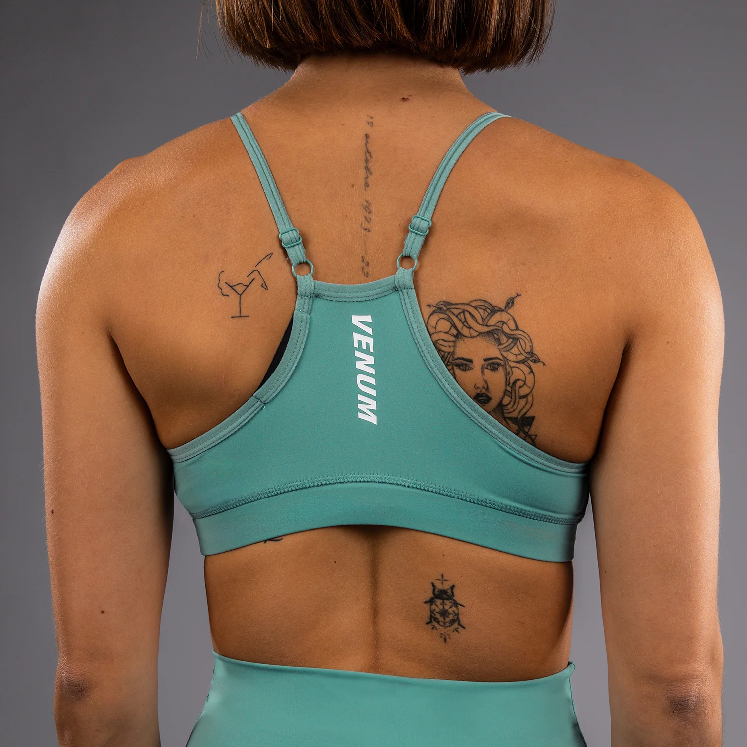 Venum Essential Low Impact Damen Sport-Bh - Aqua Grün - Image 8