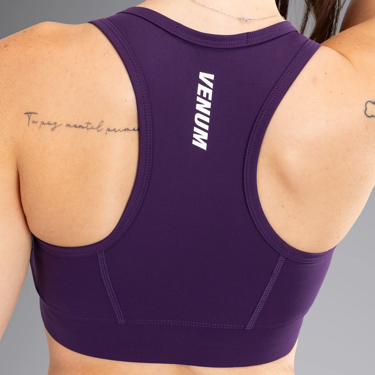 Venum Essential Medium Impact Damen Sport-Bh - Tiefes Lila - Image 5