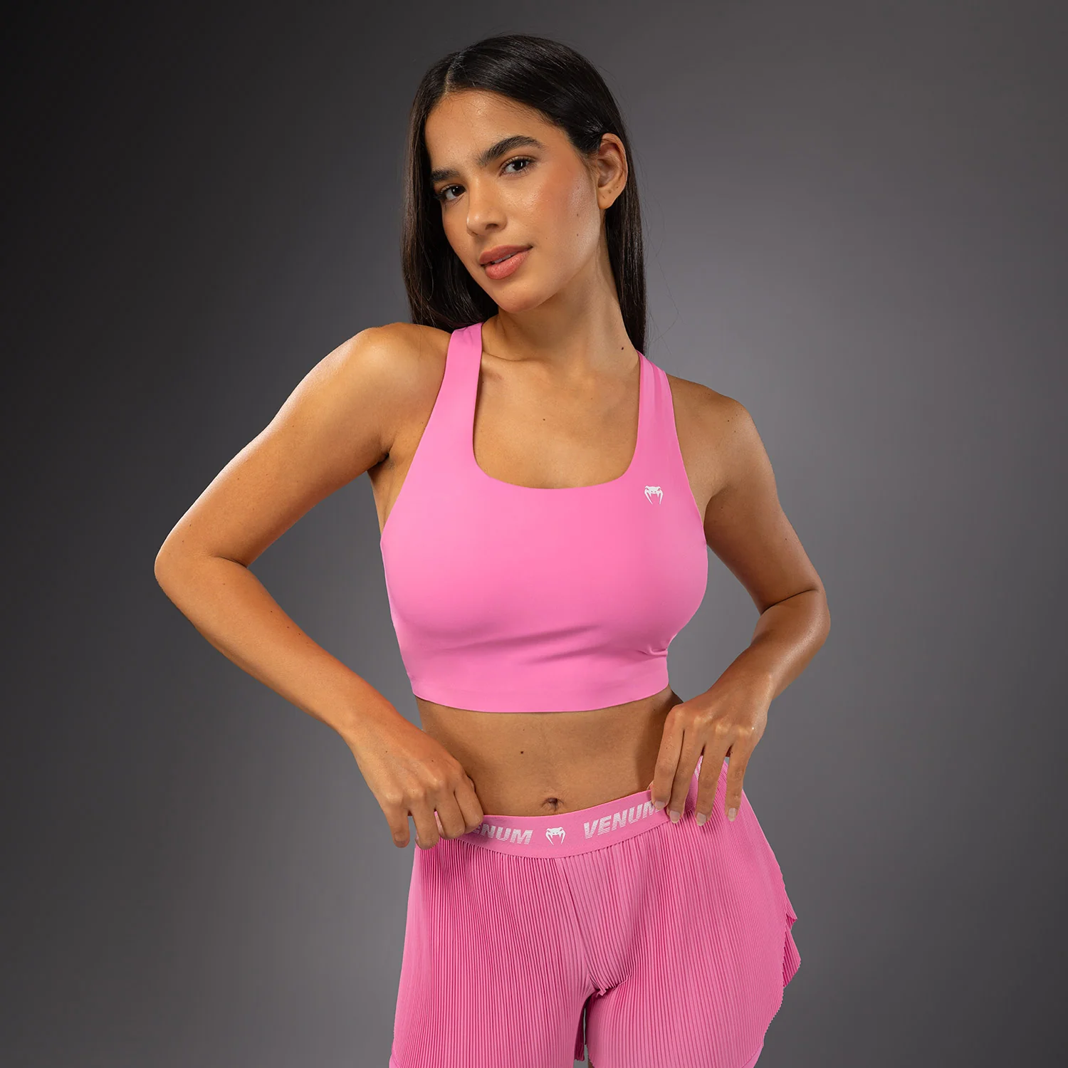 Venum Essential X Women's Sport-BH – Candy Pink - Image 2