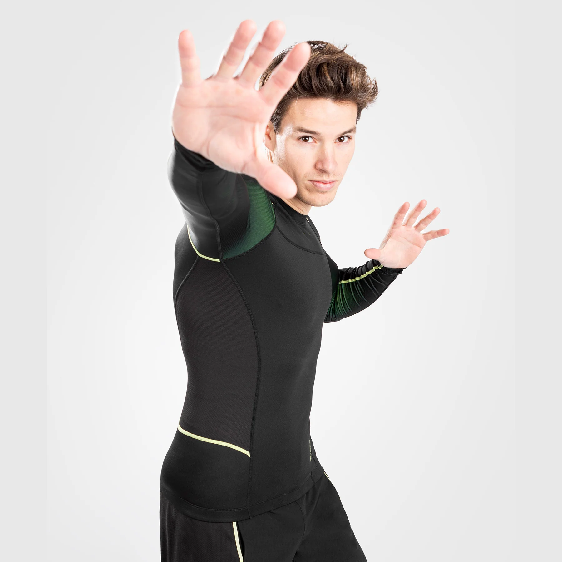 Venum Fusion 2.0  Herren Rashguard - lange Ärmel - schwarz/gelb - Image 5