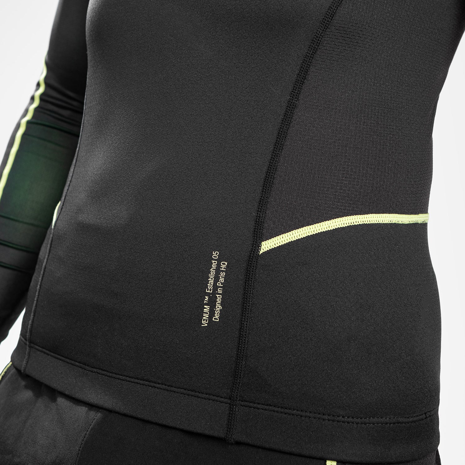 Venum Fusion 2.0  Herren Rashguard - lange Ärmel - schwarz/gelb - Image 7