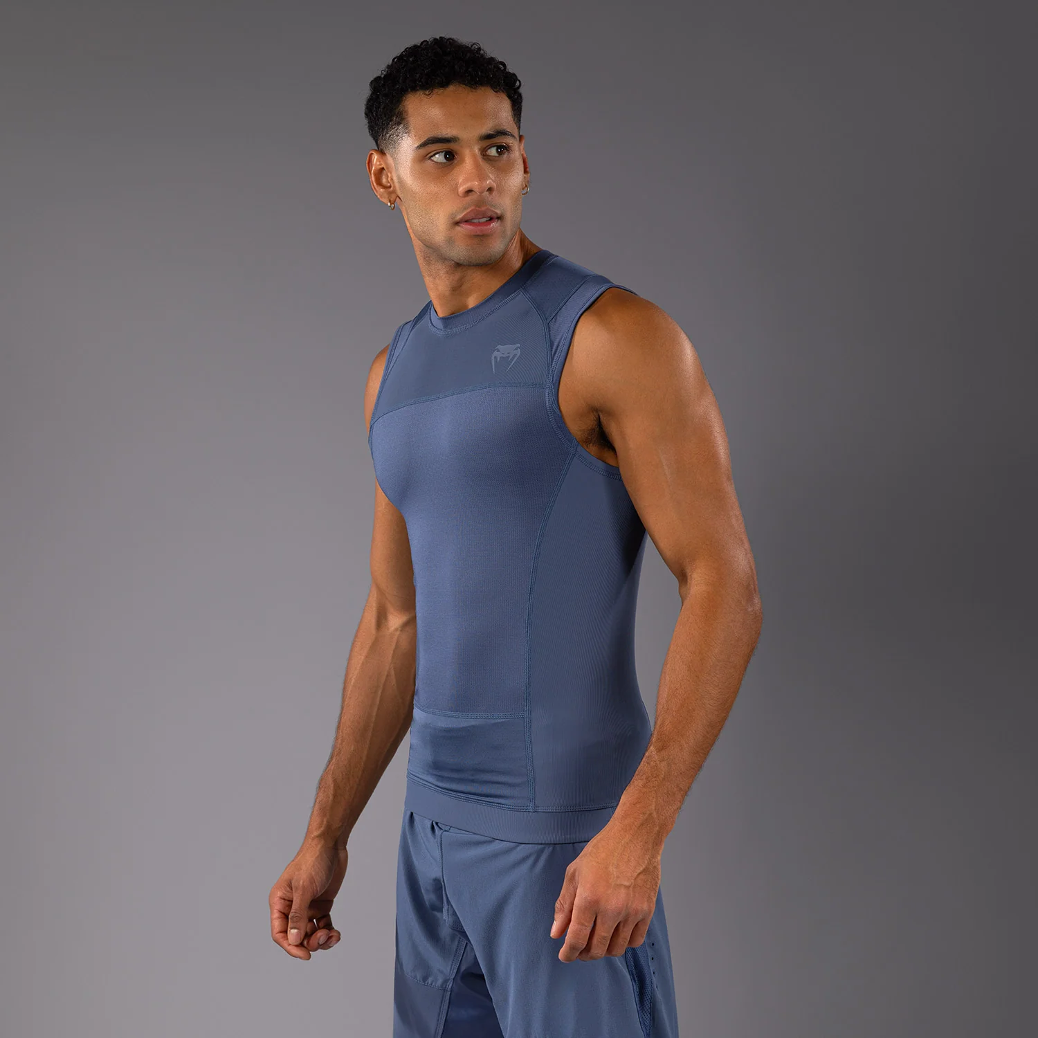 Venum G-Fit Air Herren Ärmelloser Rashguard - Nebelblau - Image 5