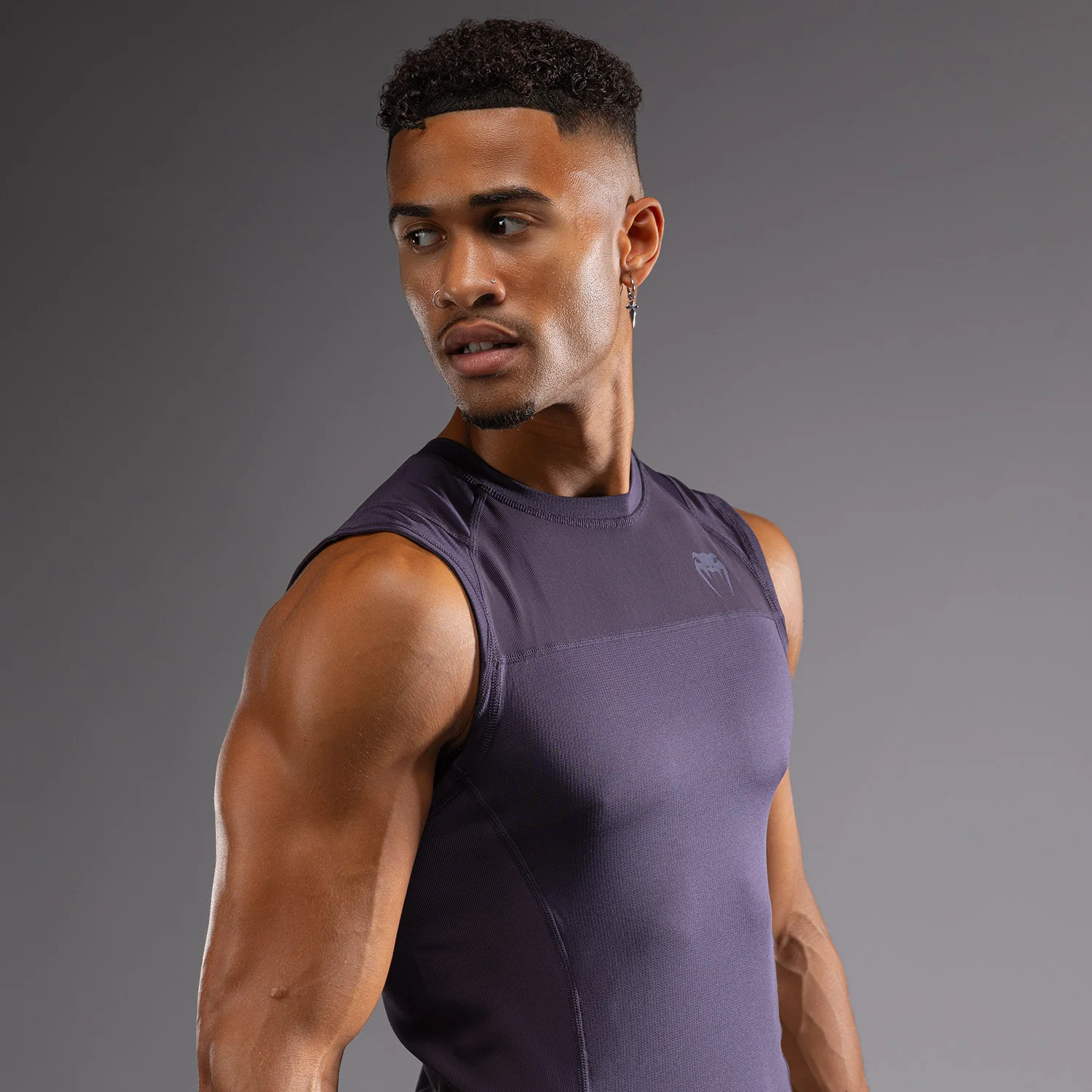 Venum G-Fit Air Herren Ärmelloses Rashguard - Tiefpurpur - Image 2