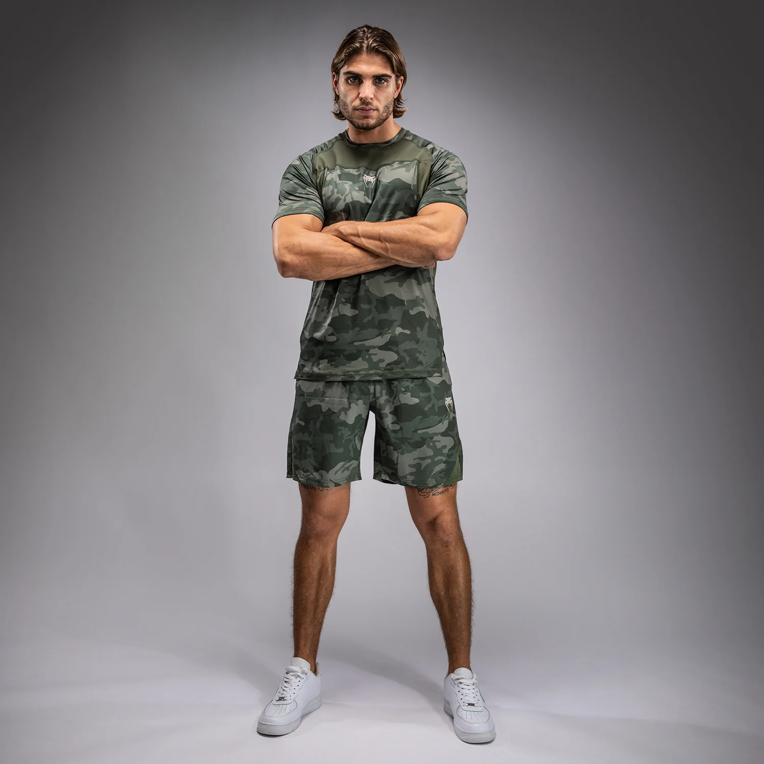 Venum G-Fit Air Herren Dry-Tech T-Shirt - Army Camouflage - Image 4