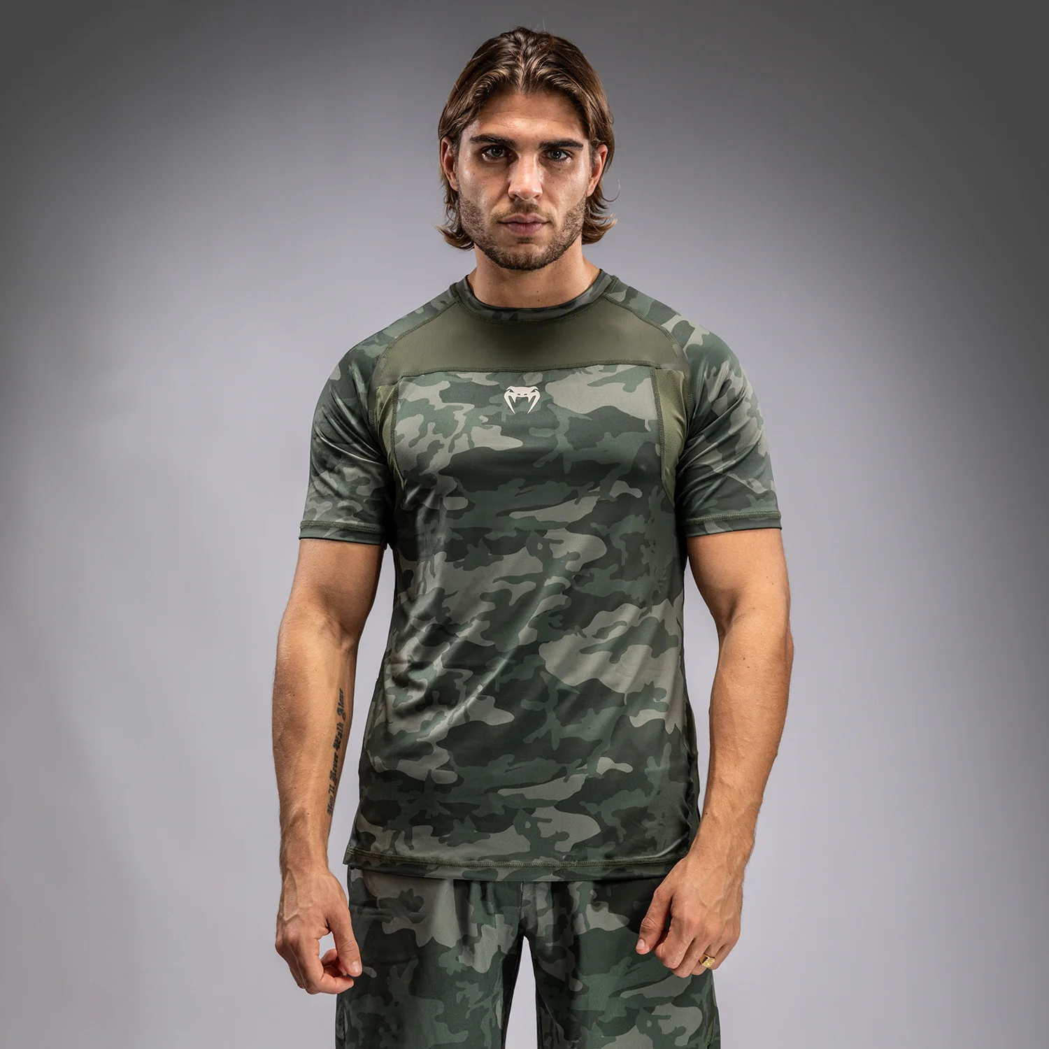 Venum G-Fit Air Herren Dry-Tech T-Shirt - Army Camouflage - Image 5
