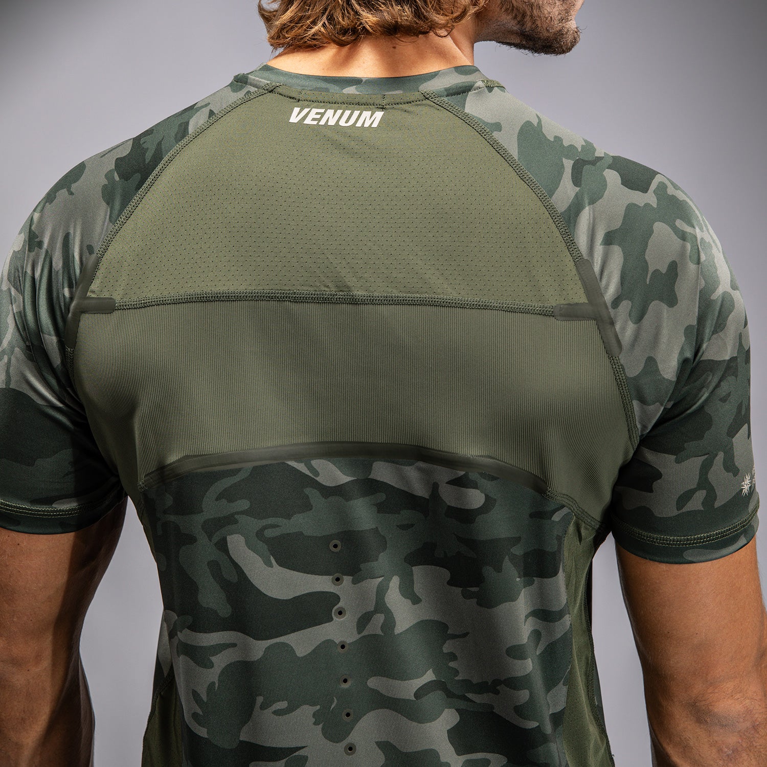 Venum G-Fit Air Herren Dry-Tech T-Shirt - Army Camouflage - Image 7