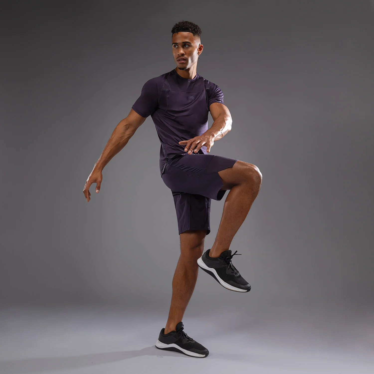 Venum G-Fit Air Herren Dry-Tech T-Shirt - Dunkelviolett - Image 3