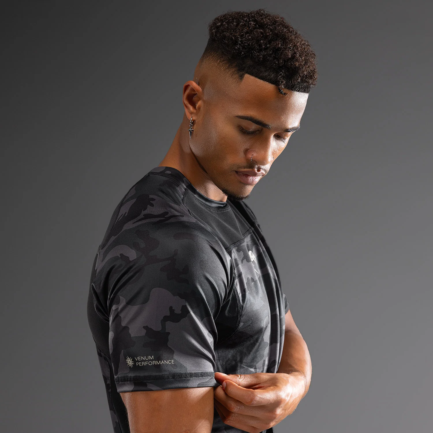 Venum G-Fit Air Herren Dry-Tech T-Shirt - Urban Digital Camouflage - Image 3