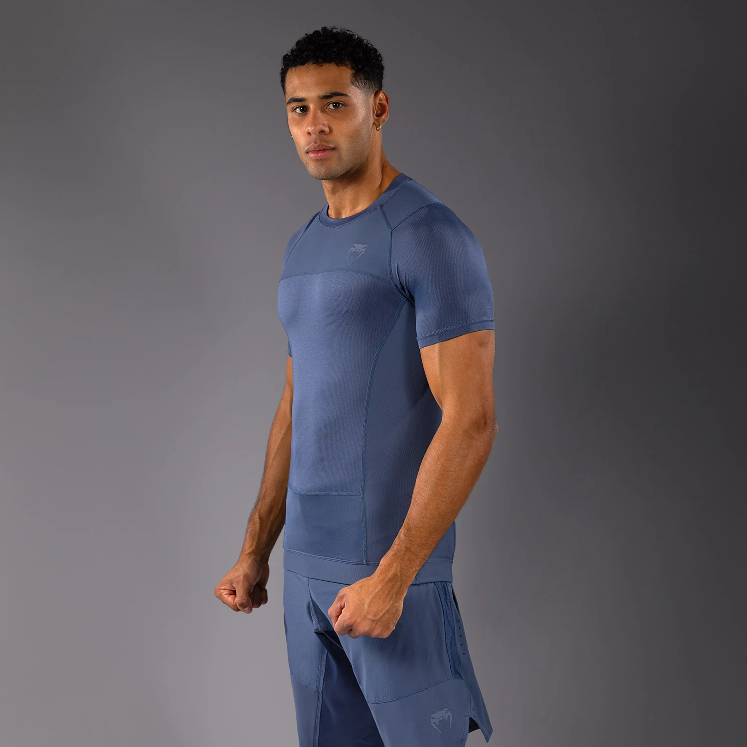 Venum G-Fit Air Herren Kurzarm Rashguard - Nebelblau - Image 2