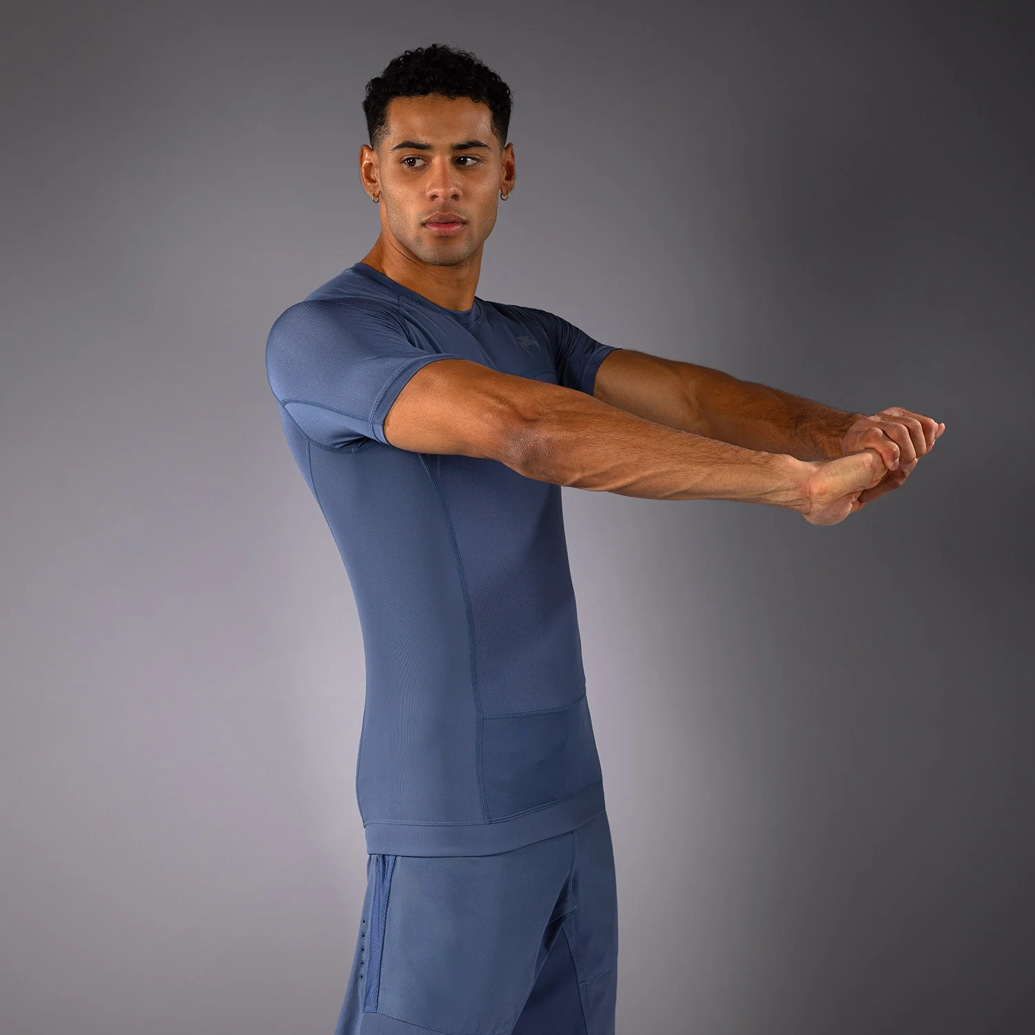 Venum G-Fit Air Herren Kurzarm Rashguard - Nebelblau - Image 3