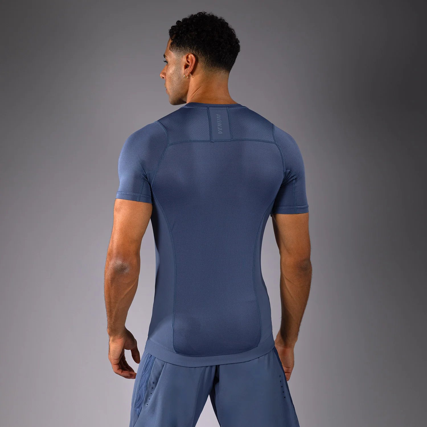 Venum G-Fit Air Herren Kurzarm Rashguard - Nebelblau - Image 4