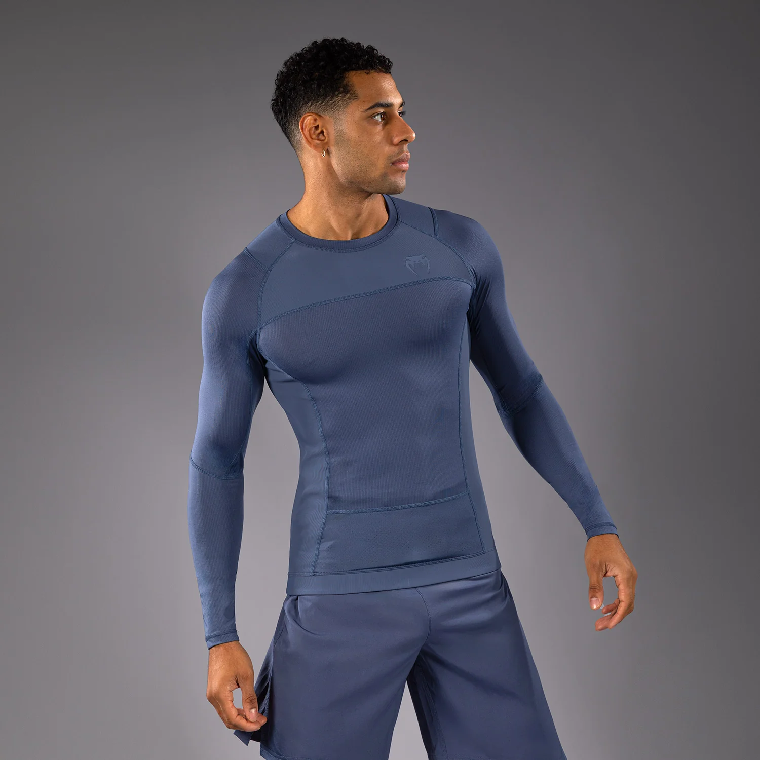 Venum G-Fit Air Herren Langarm Rashguard - Nebelblau - Image 3