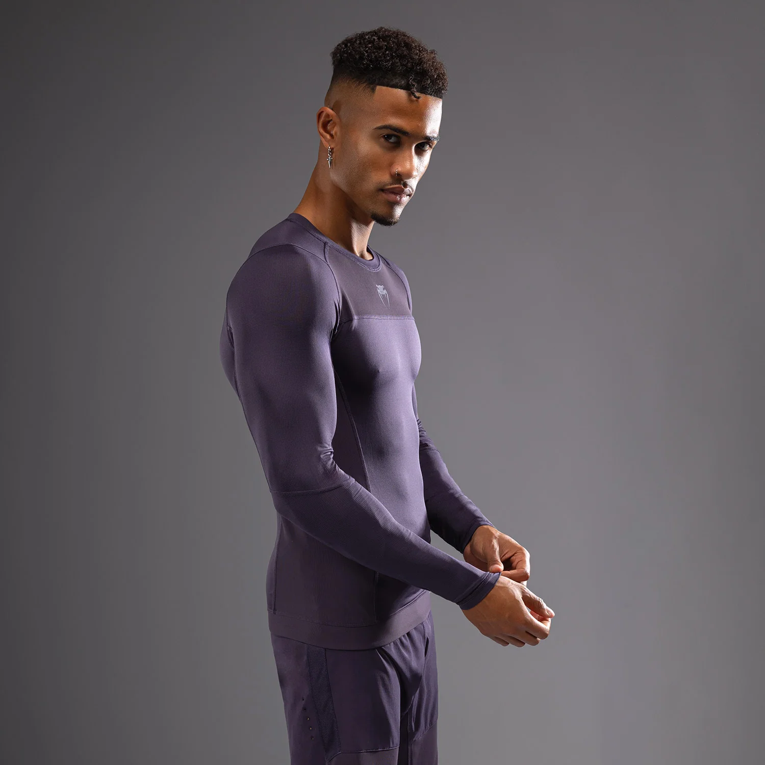 Venum G-Fit Air Herren Langarm Rashguard - Tiefpurpur - Image 3