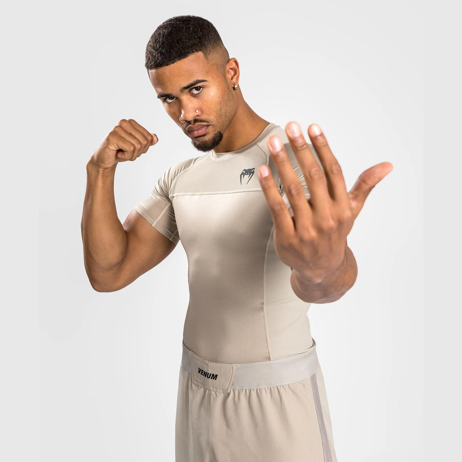 Venum G-Fit Air Rashguards – Sand - Image 3