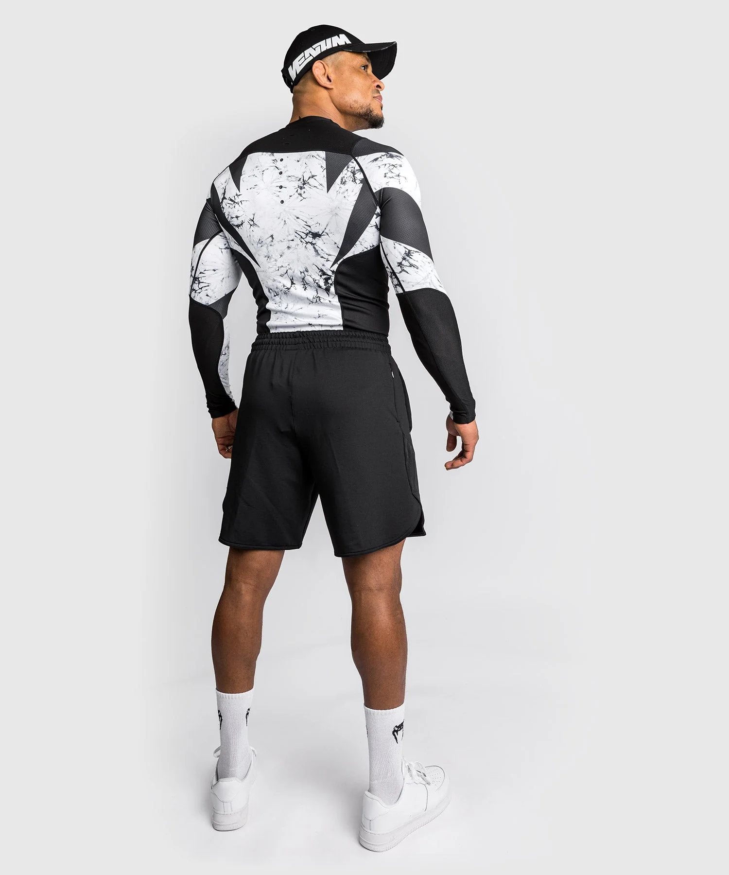 Venum G-Fit Marble Kompression T-Shirt – Langärmelig – Marmor - Image 2