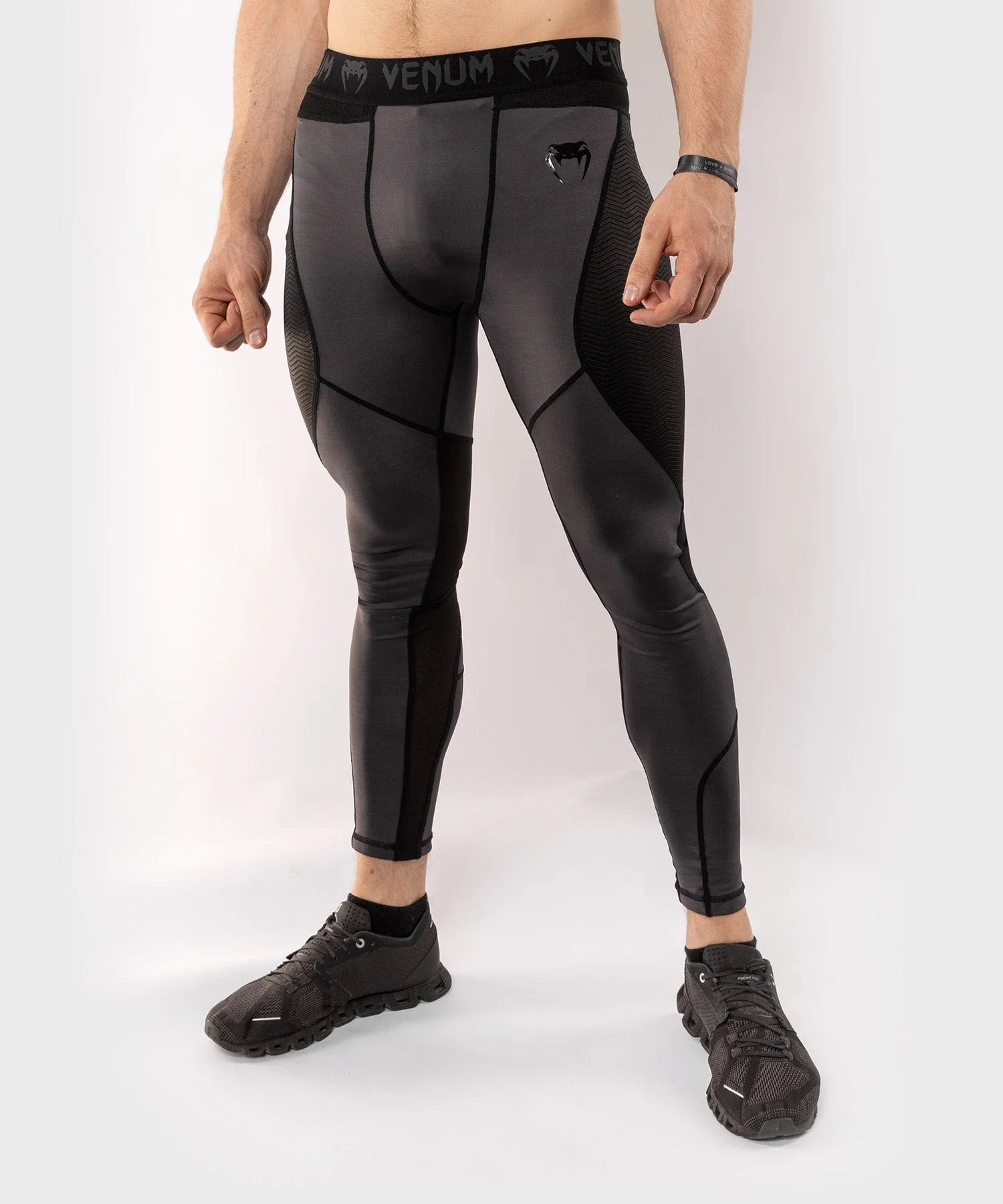 Venum G-Fit Spats - Grau/Schwarz - Image 10