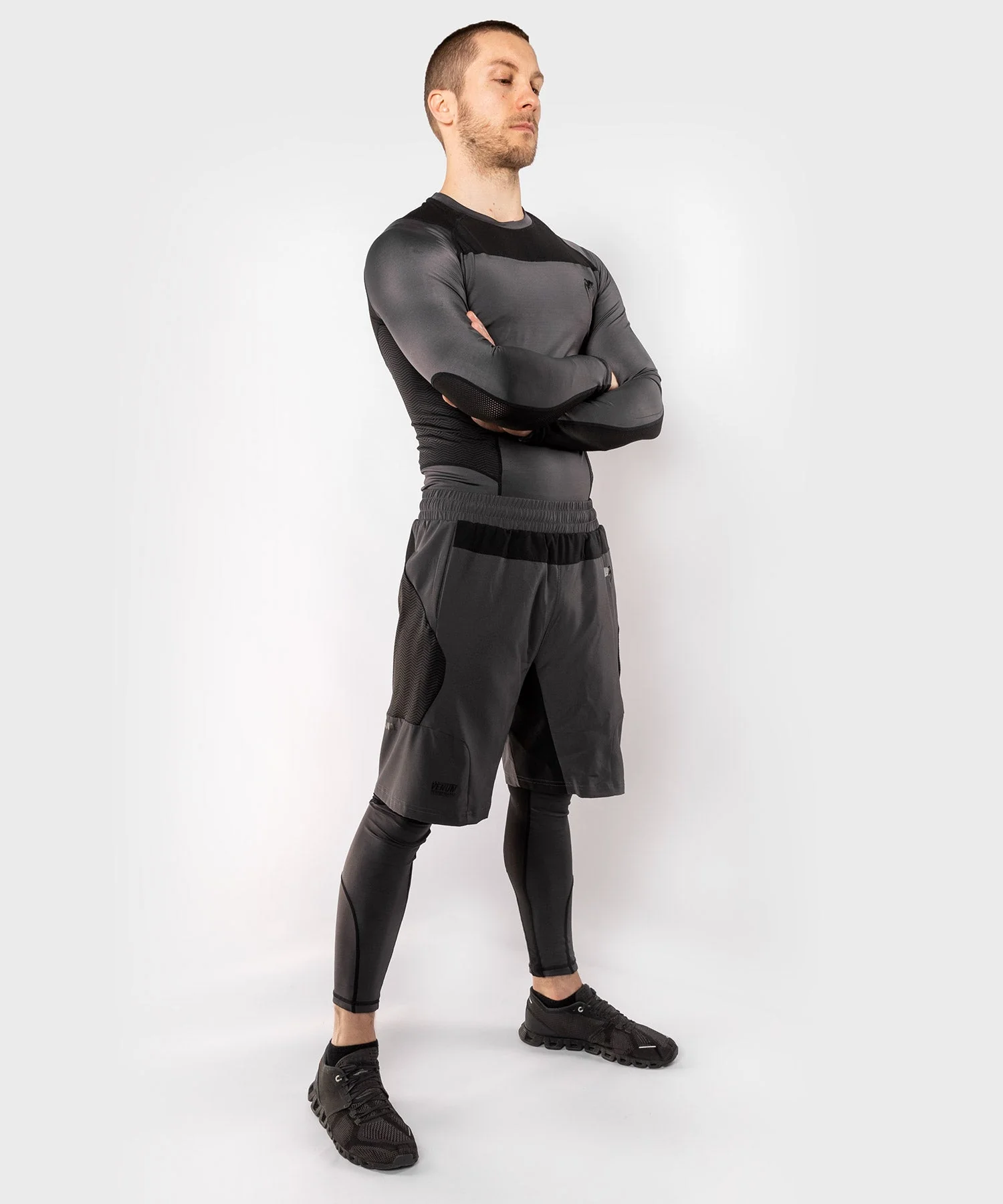 Venum G-Fit Spats - Grau/Schwarz - Image 8