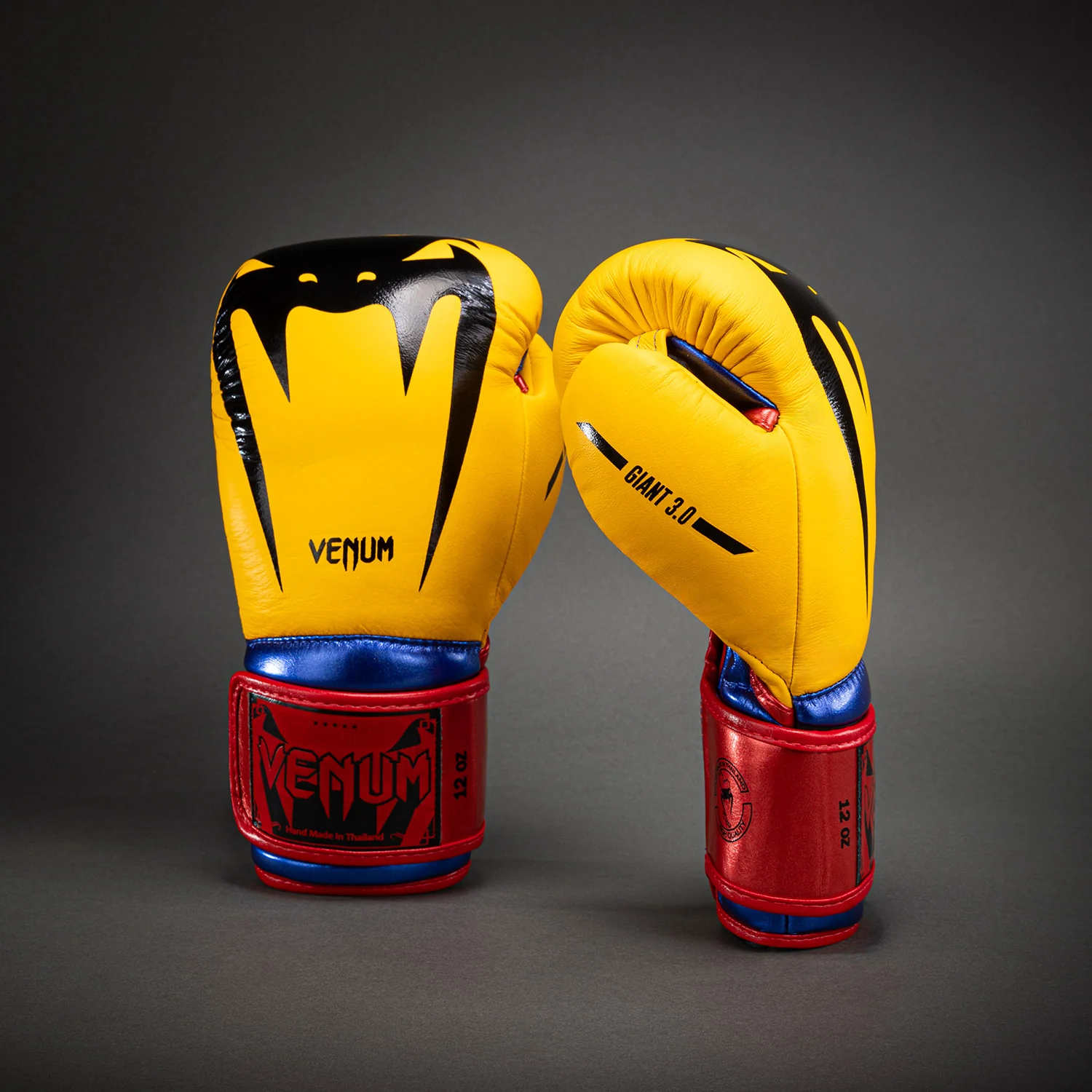 Venum Giant 3.0 Boxhandschuhe - Gelb/Blau/Rot - Image 2