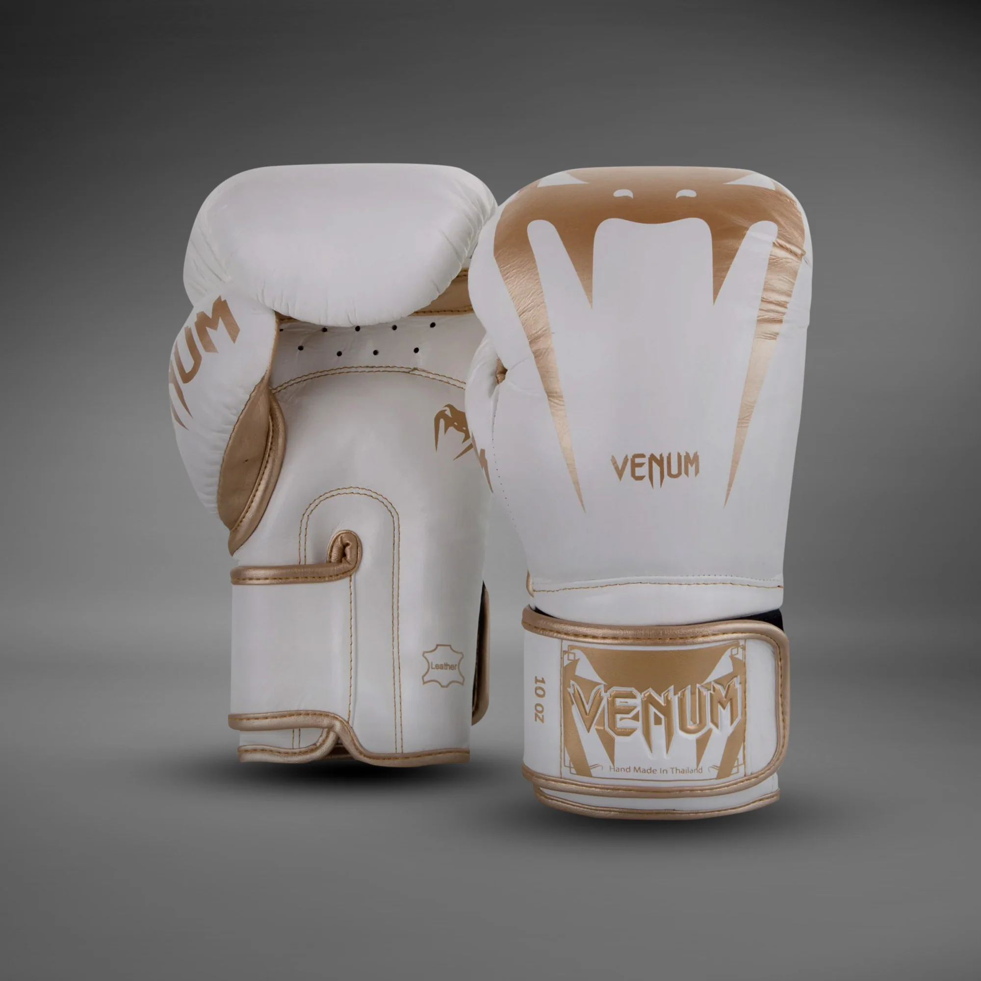 Venum Giant 3.0 Boxhandschuhe - Nappaleder - Weiß/Gold - Image 2