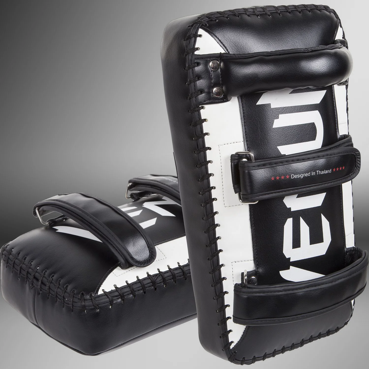 Venum Giant Kick Pads - Schwarz/Ice (Paar) - Image 2