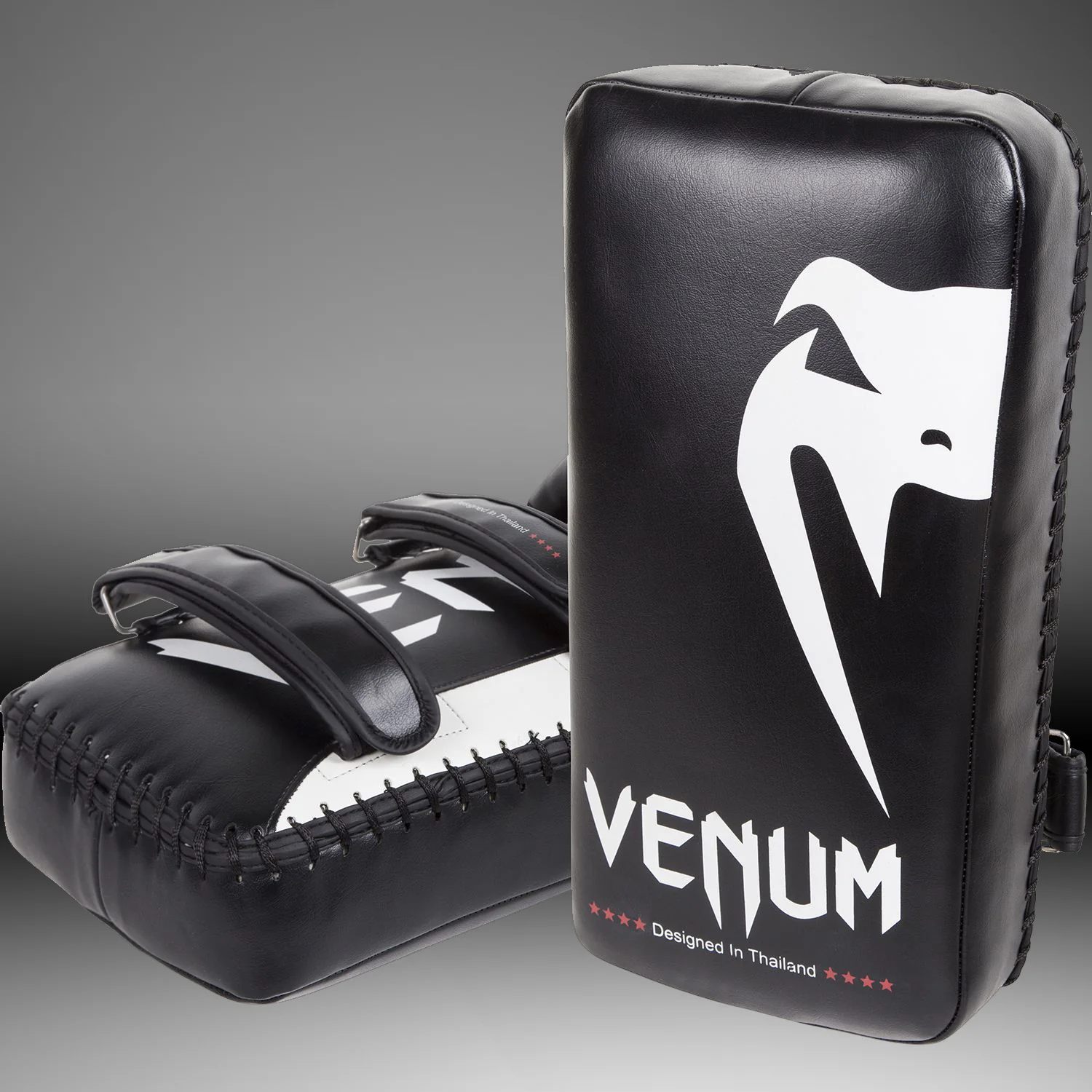 Venum Giant Kick Pads - Schwarz/Ice (Paar) - Image 3