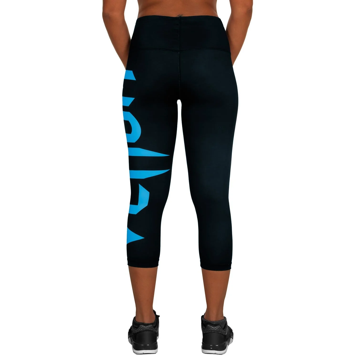 Venum Giant Kurze Leggings - Schwarz/Cyan - Image 3