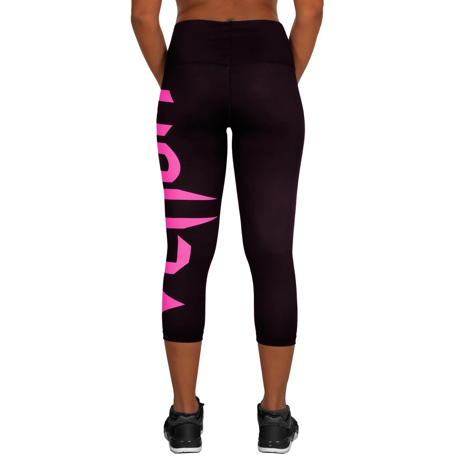 Venum Giant Kurze Leggings - Schwarz/Neonrosa - Image 3