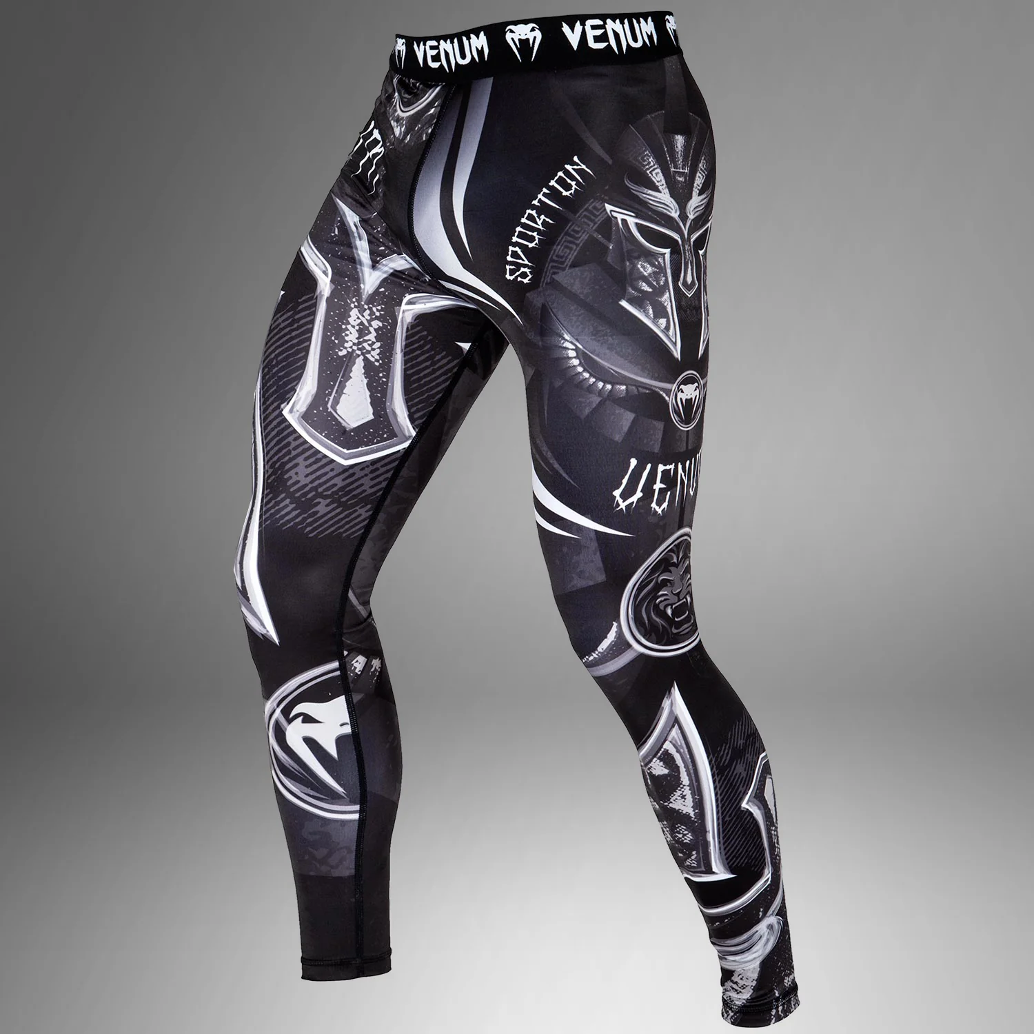 Venum Gladiator 3.0 Kompressionshose - Schwarz/Weiß - Image 4