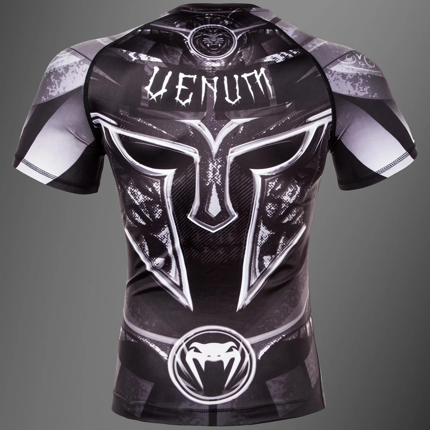 Venum Gladiator 3.0 Rashguard - Schwarz/Weiß - Kurzarm - Image 4