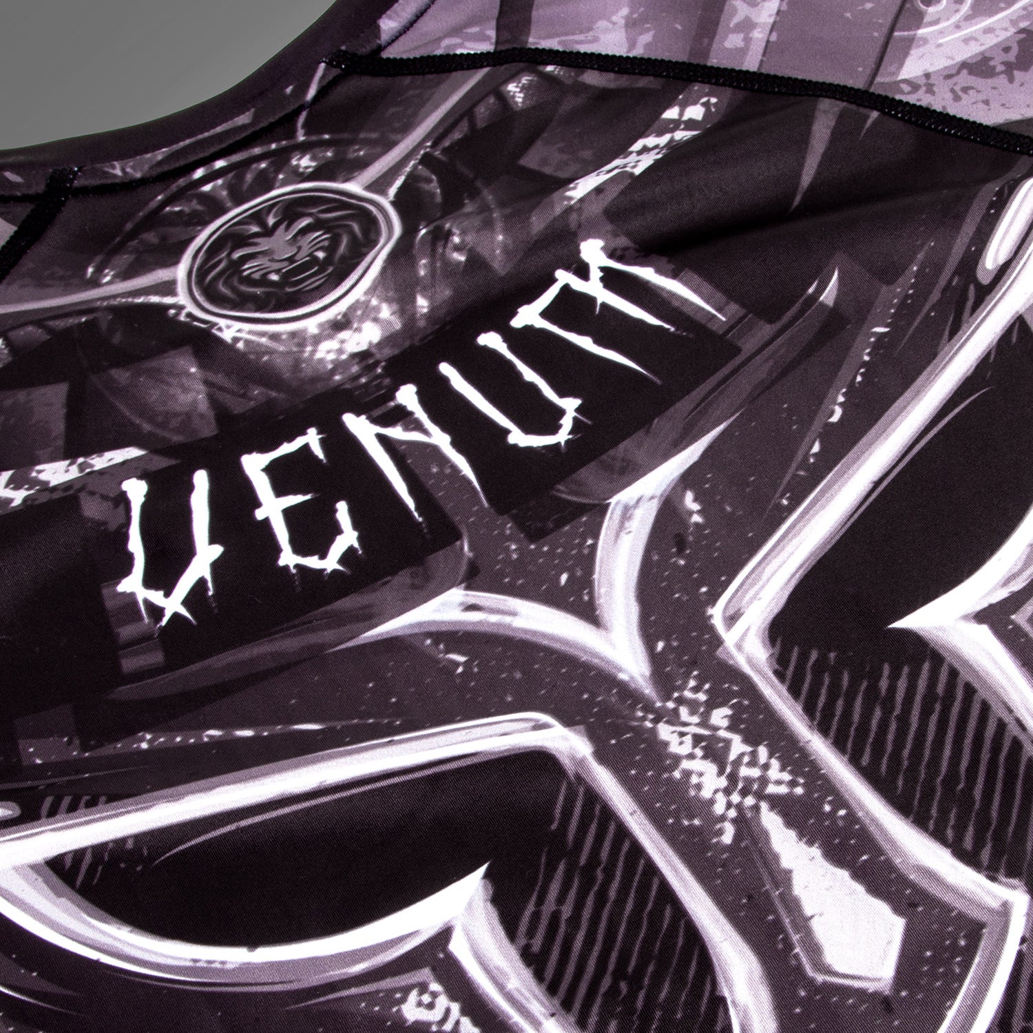 Venum Gladiator 3.0 Rashguard - Schwarz/Weiß - Langarm - Image 8