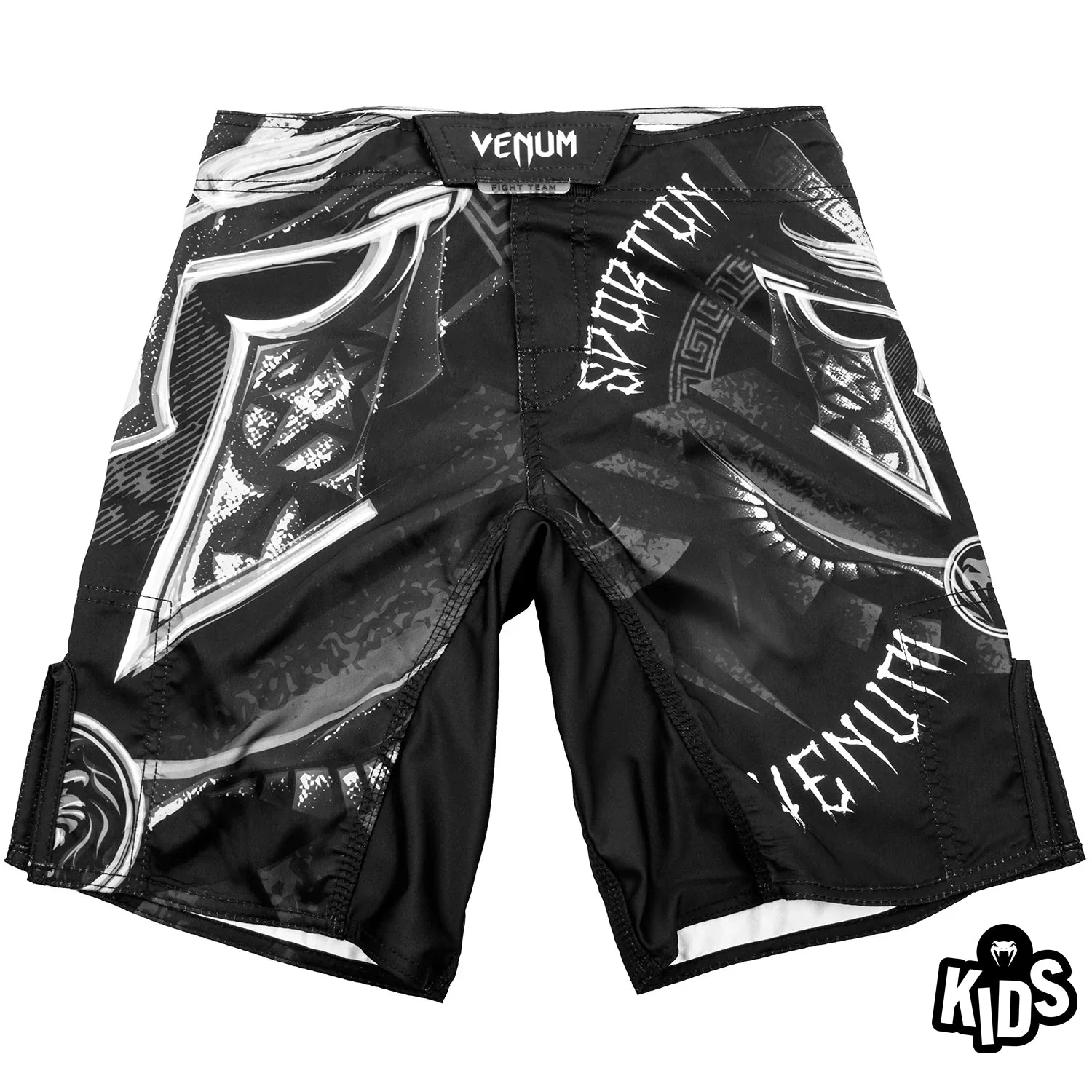 Venum Gladiator Kinder Kampfhorts - Schwarz/Weiß