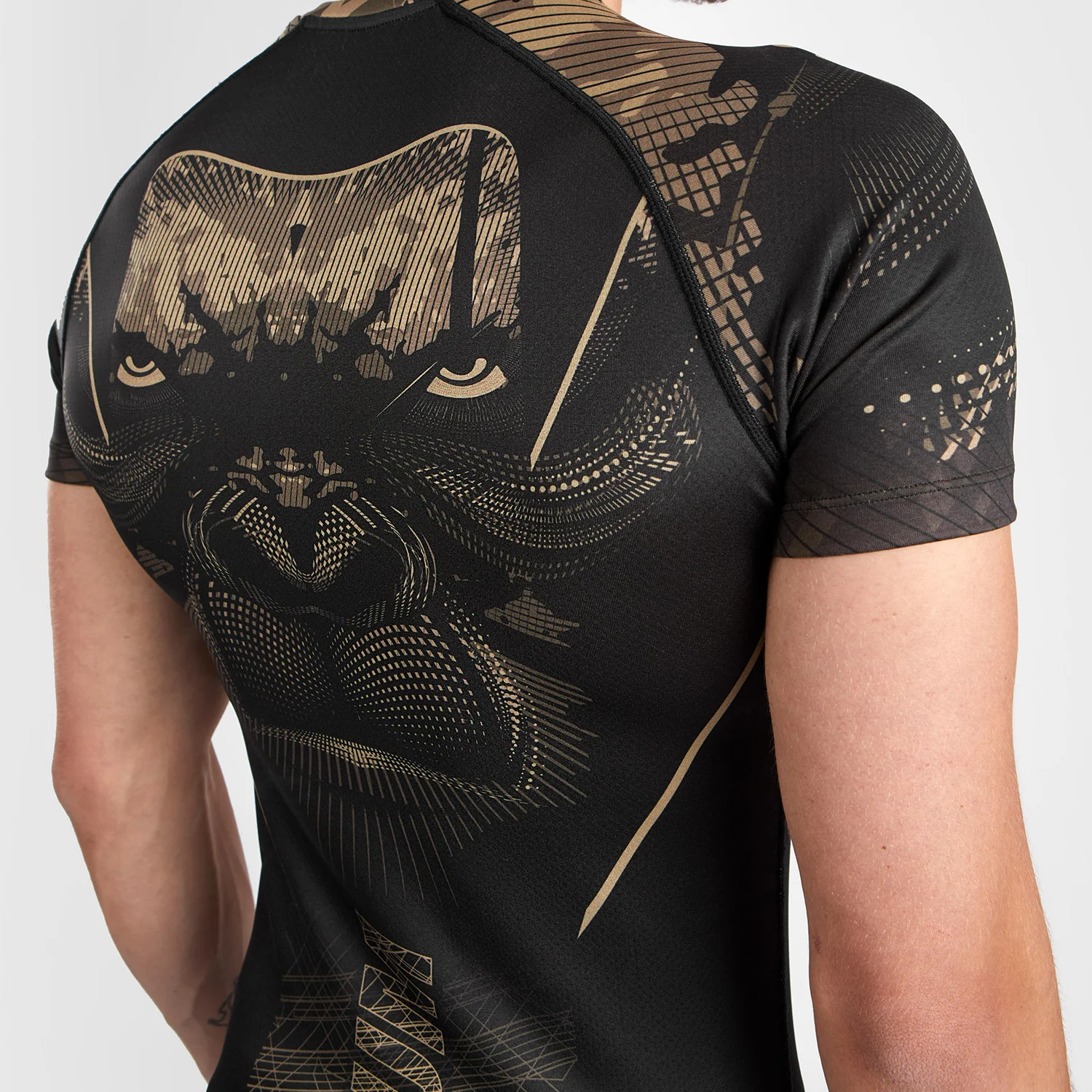 Venum Gorilla Jungle Rashguard Kurzarm - Schwarz/Sand - Image 6