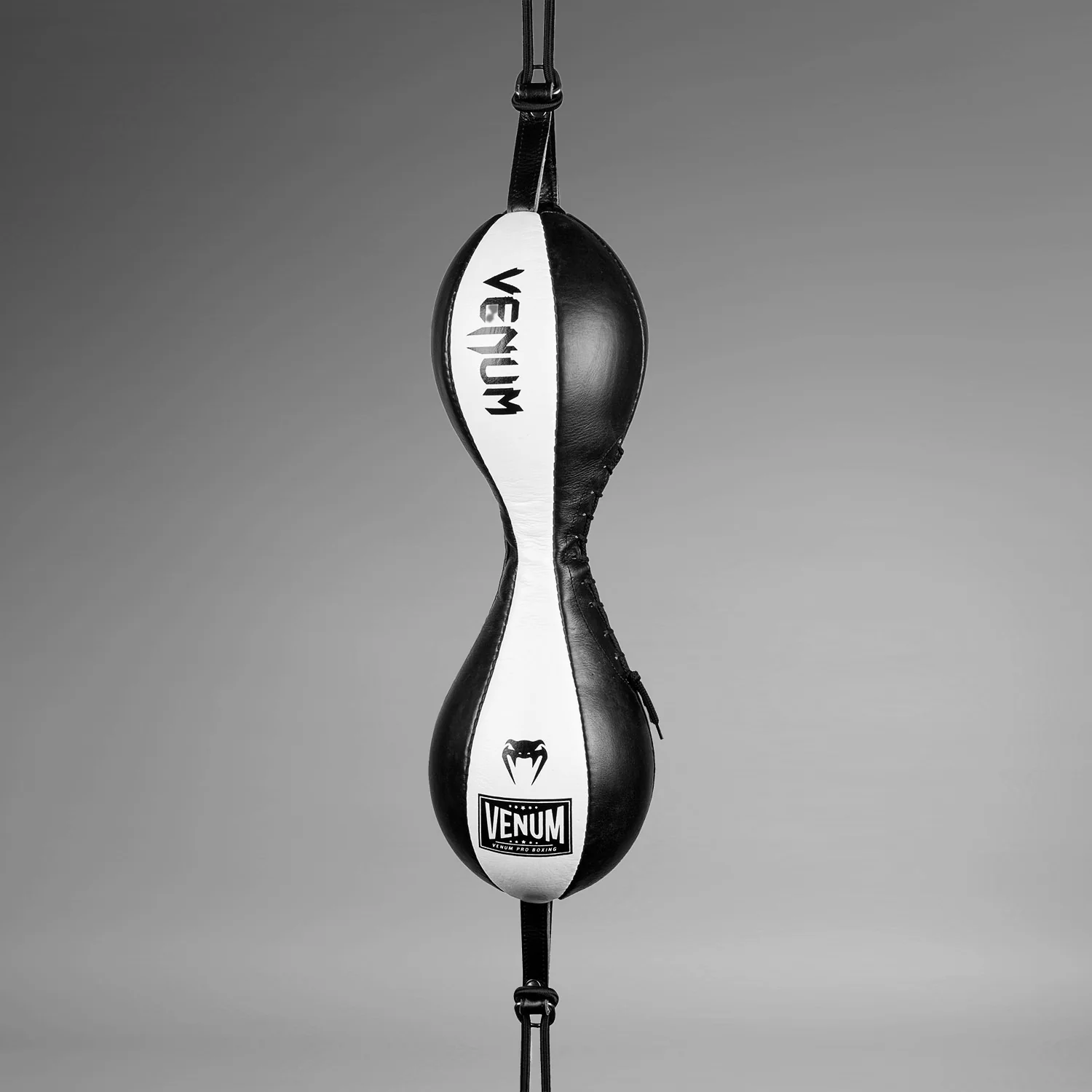 Venum Hurricane Boxsack mit Doppelaufhängung - Schwarz/Weiß