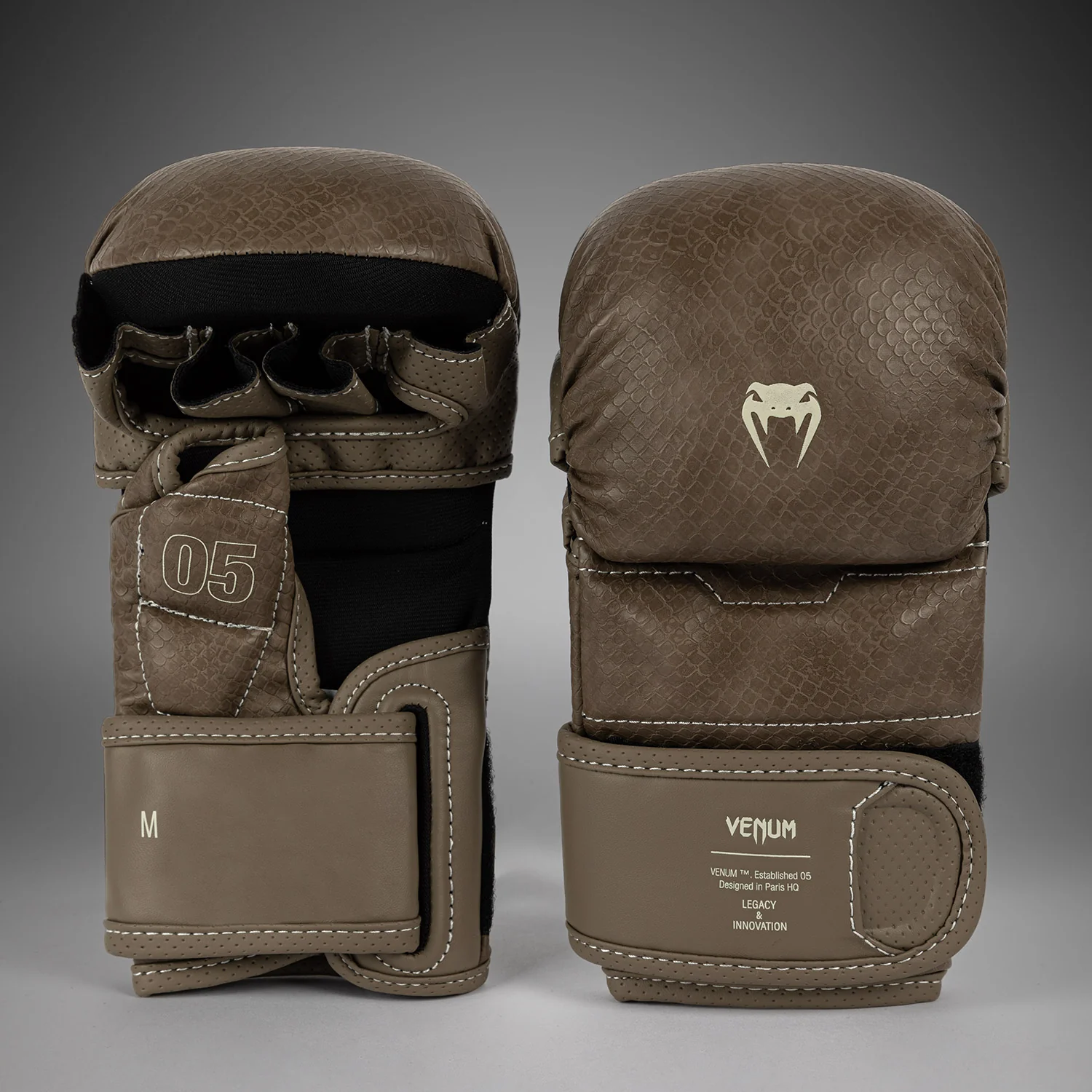 Venum Impact Evo Scales MMA Sparringshandschuhe – Braun - Image 2