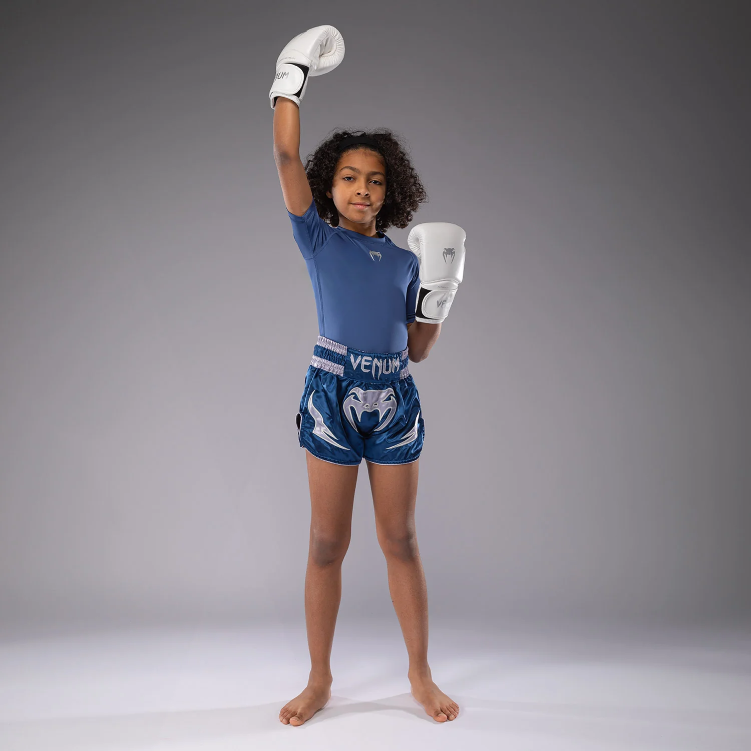 Venum Inferno Kinder Thai Shorts - Königsblau - Image 2