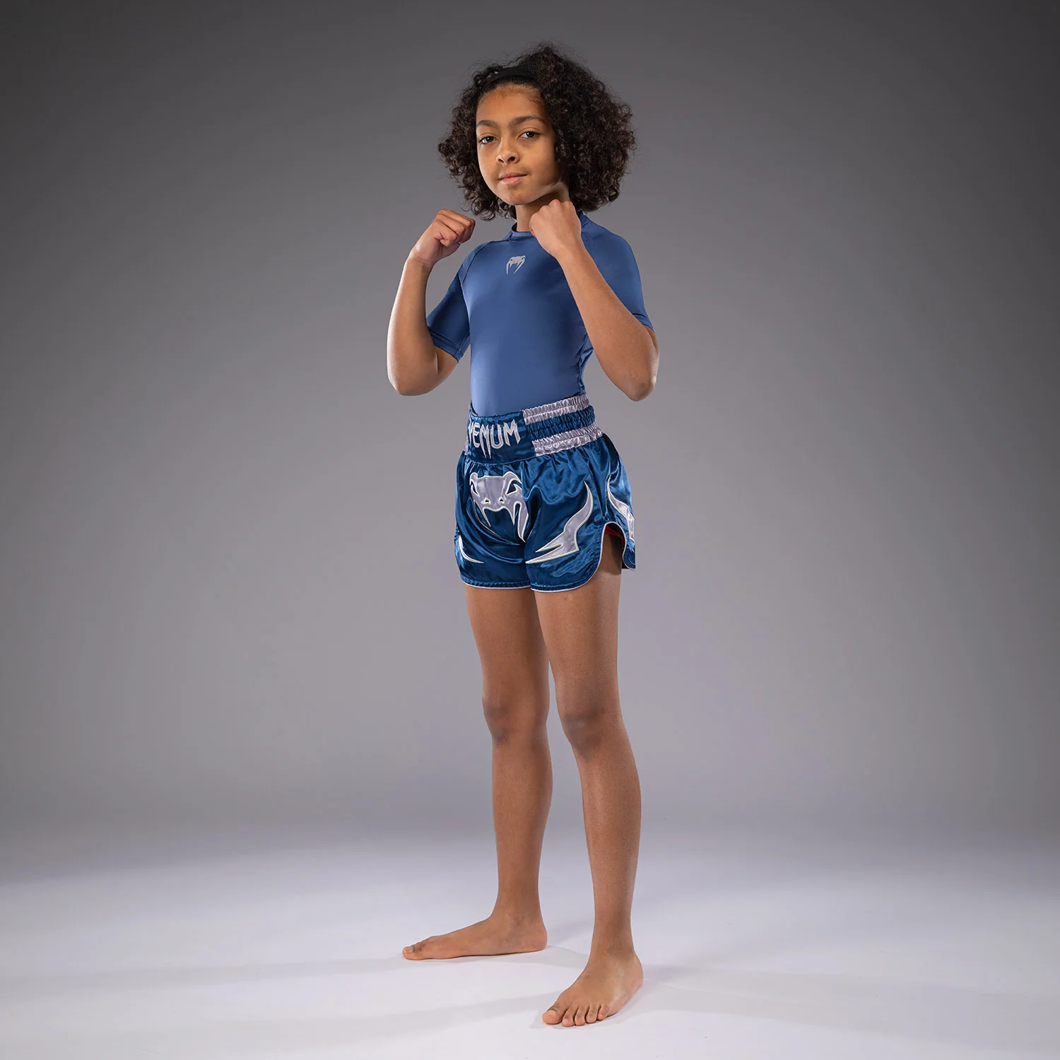 Venum Inferno Kinder Thai Shorts - Königsblau - Image 3
