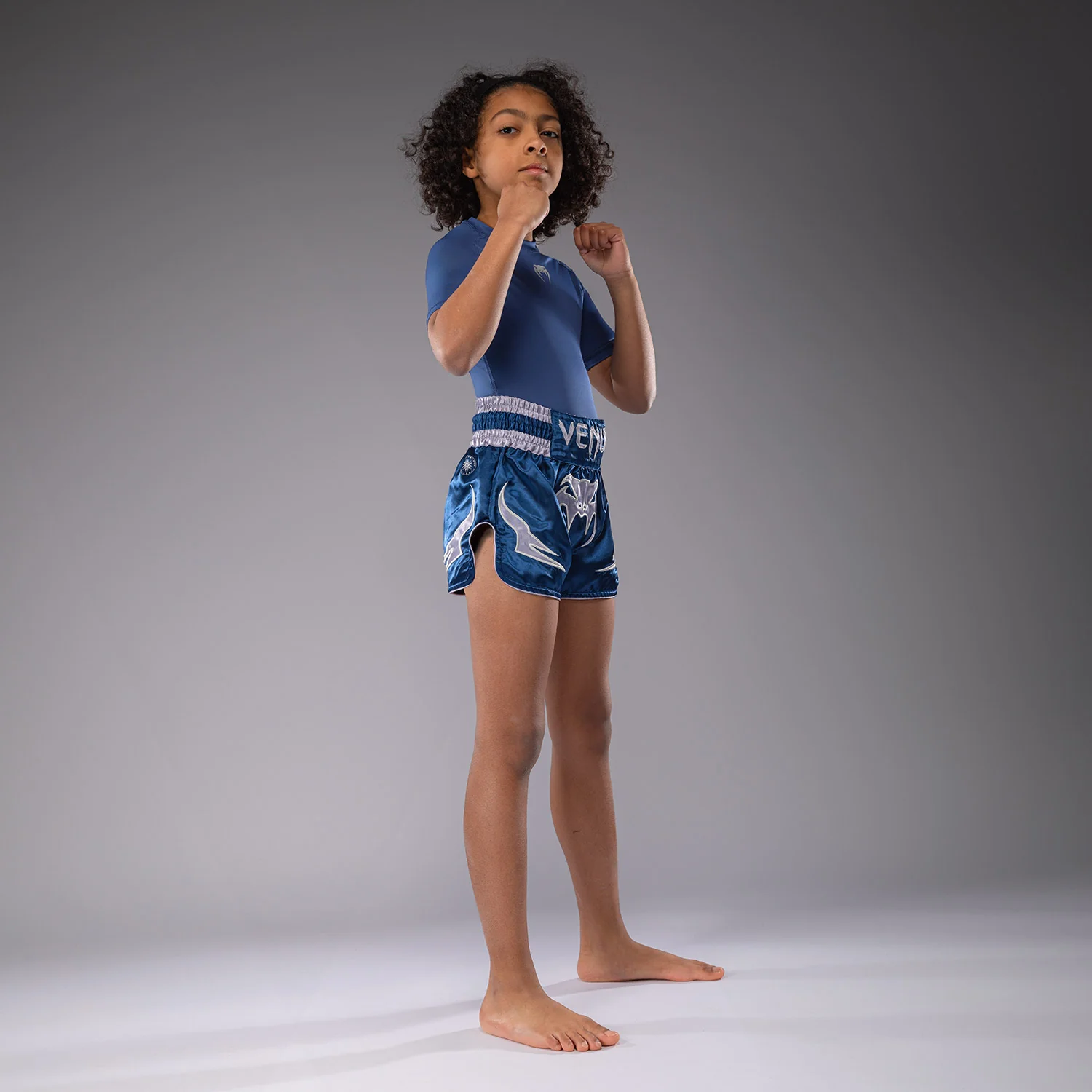 Venum Inferno Kinder Thai Shorts - Königsblau - Image 5