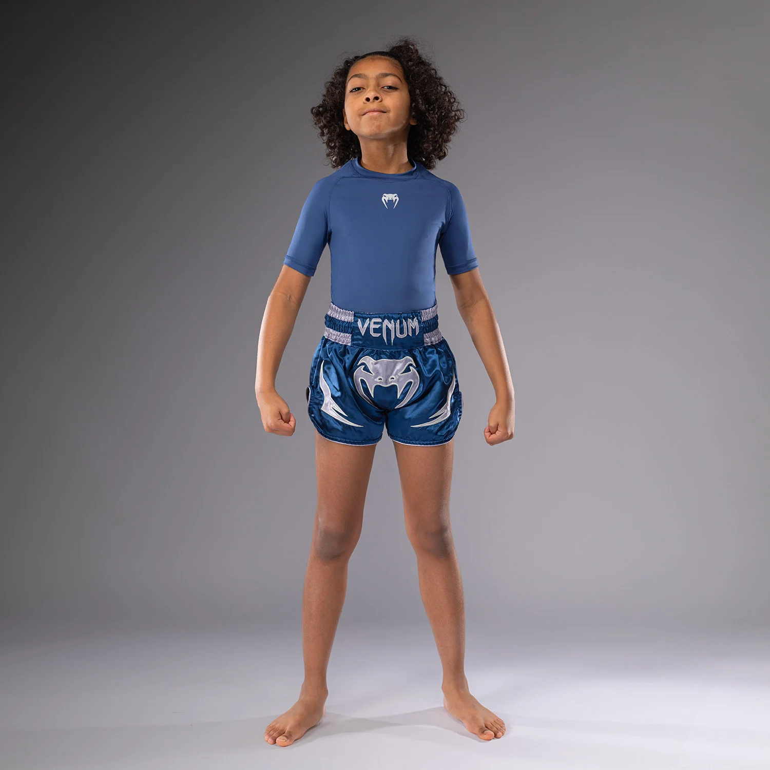 Venum Inferno Kinder Thai Shorts - Königsblau - Image 6