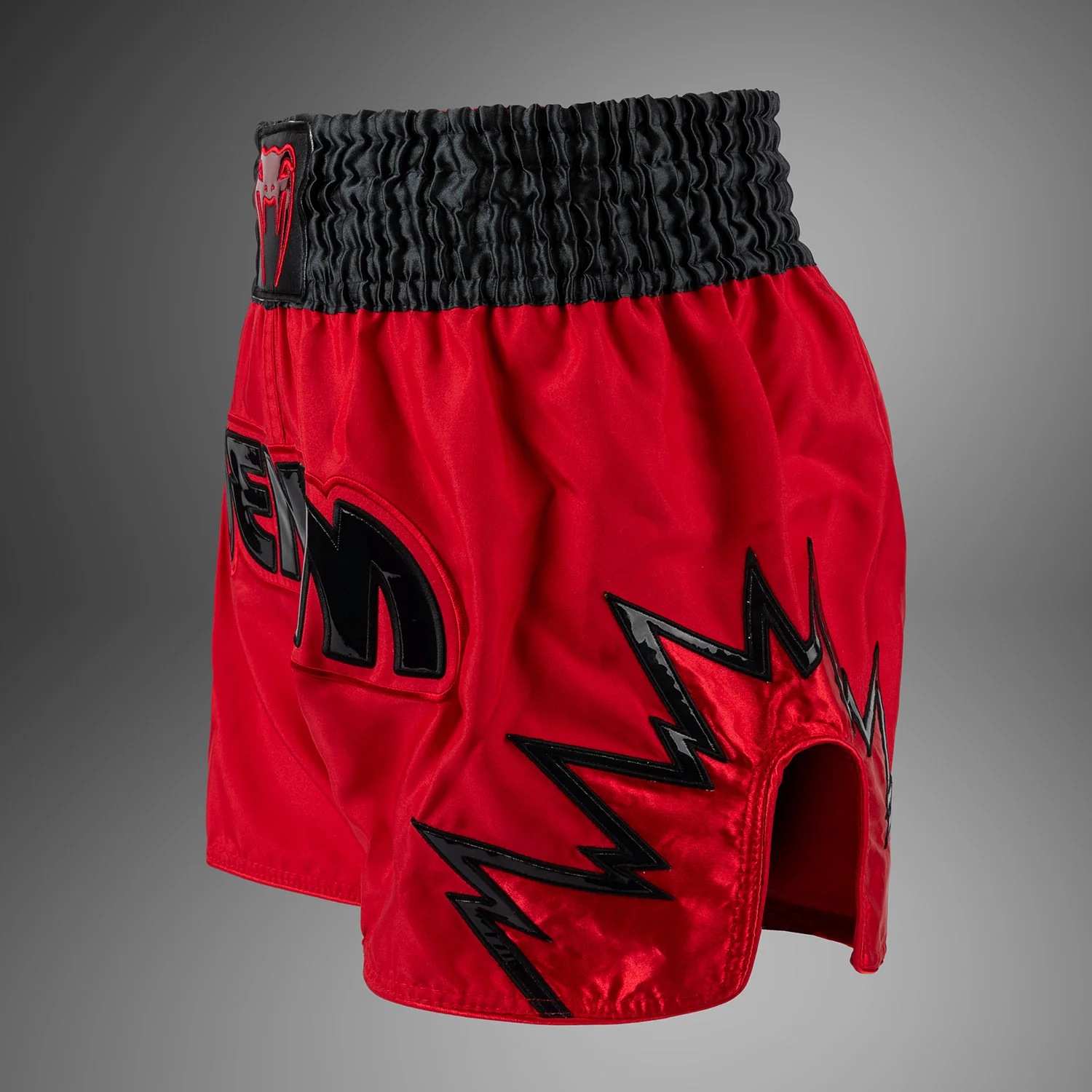 Venum Inferno Muay Thai Shorts - Rot/Charcoal Grau/Schwarz - Image 4