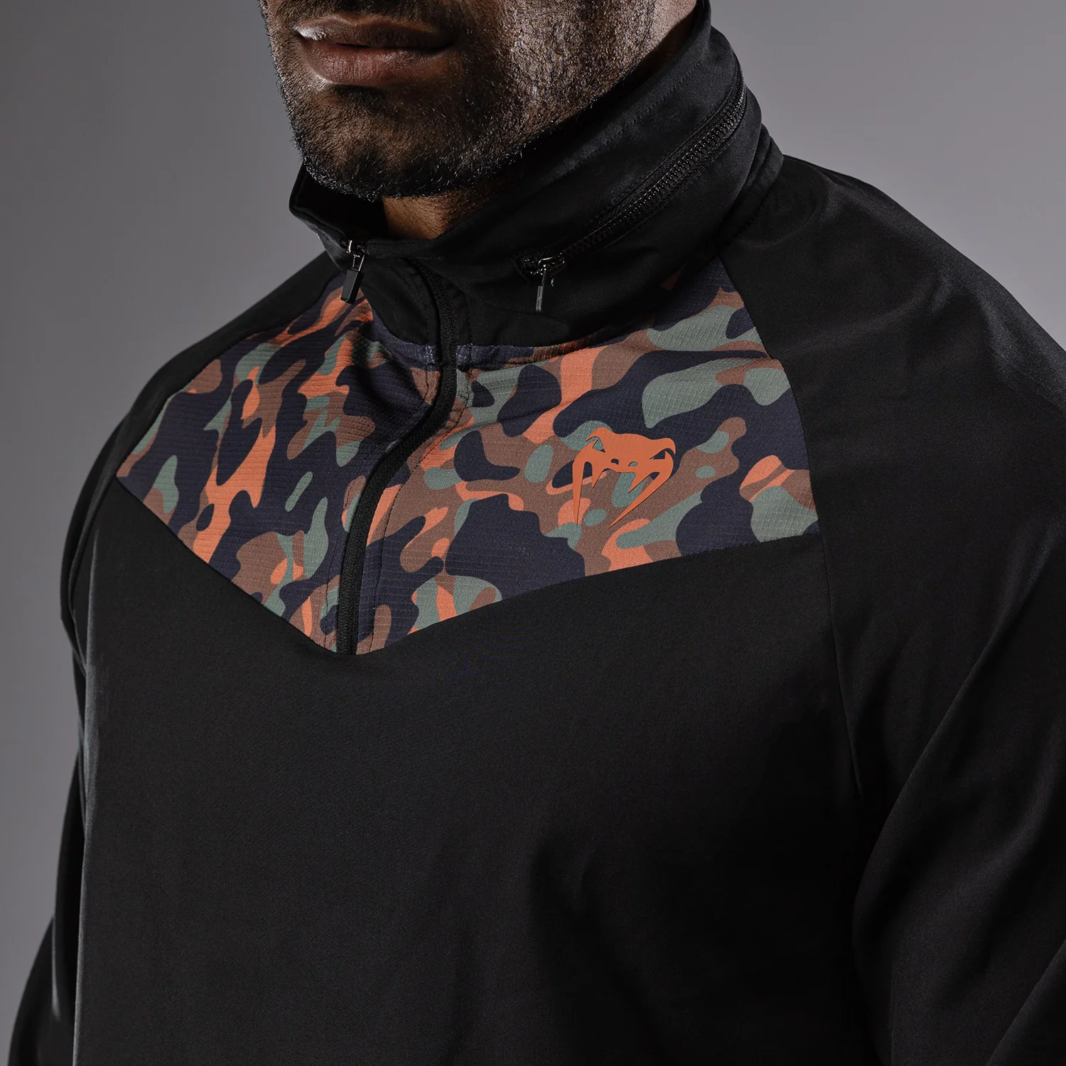 Venum Jungle Ops Herren-Trainingsjacke - Schwarz/Canyon Camo - Image 2