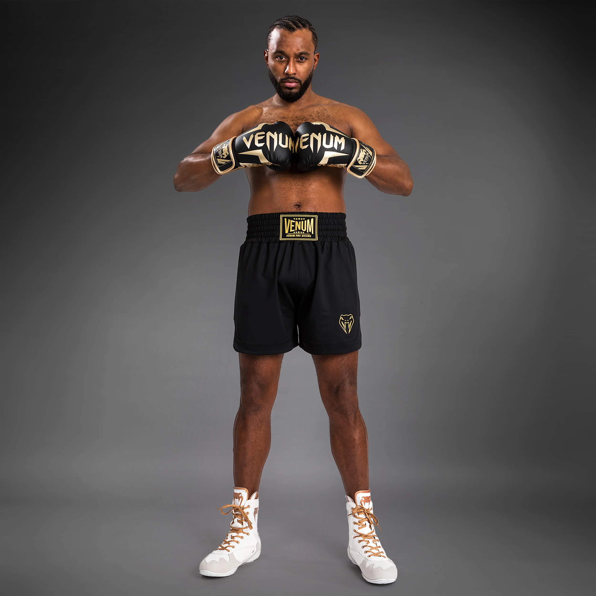 Venum Klassisch Boxing Shorts - Schwarz/Gold - Image 4