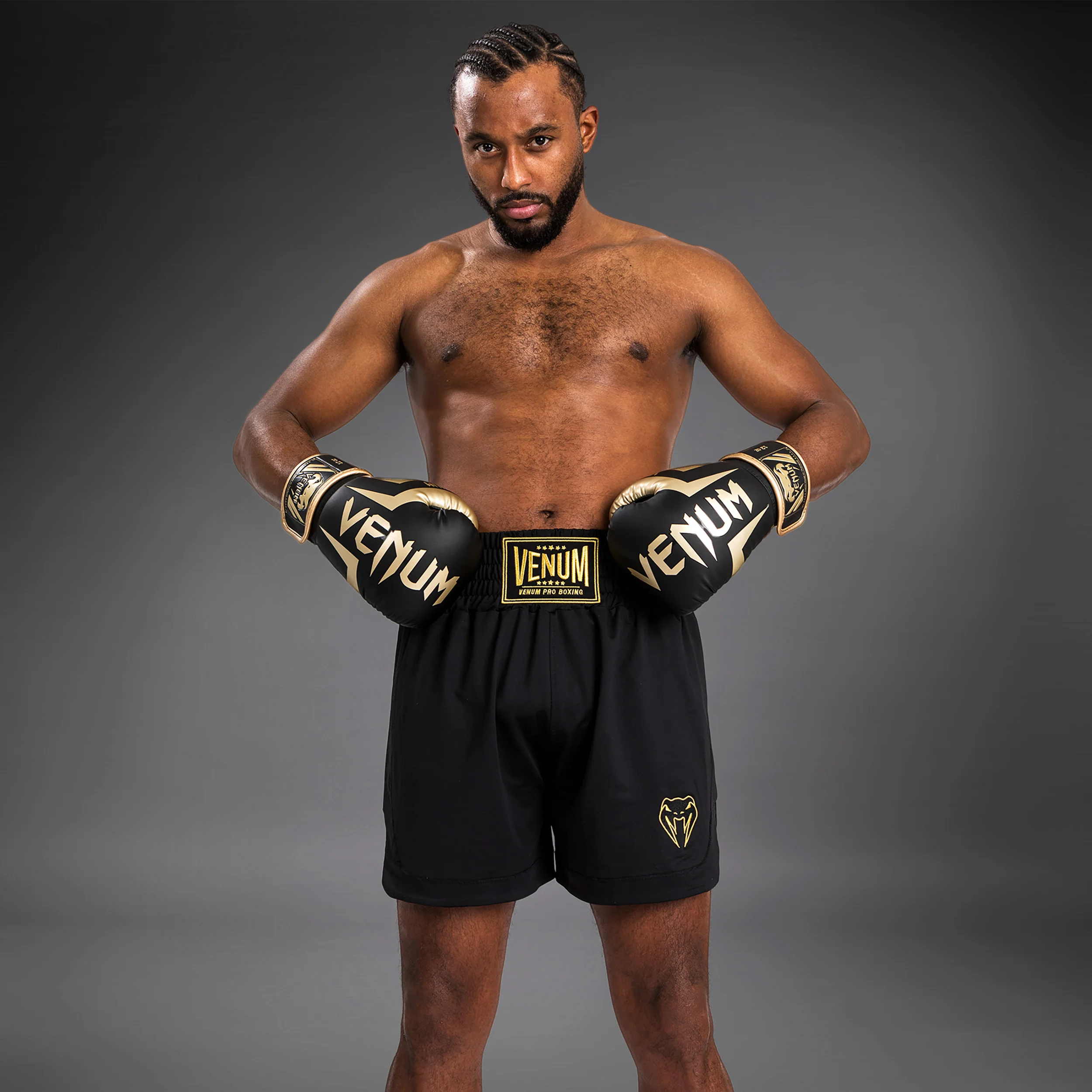 Venum Klassisch Boxing Shorts - Schwarz/Gold - Image 5