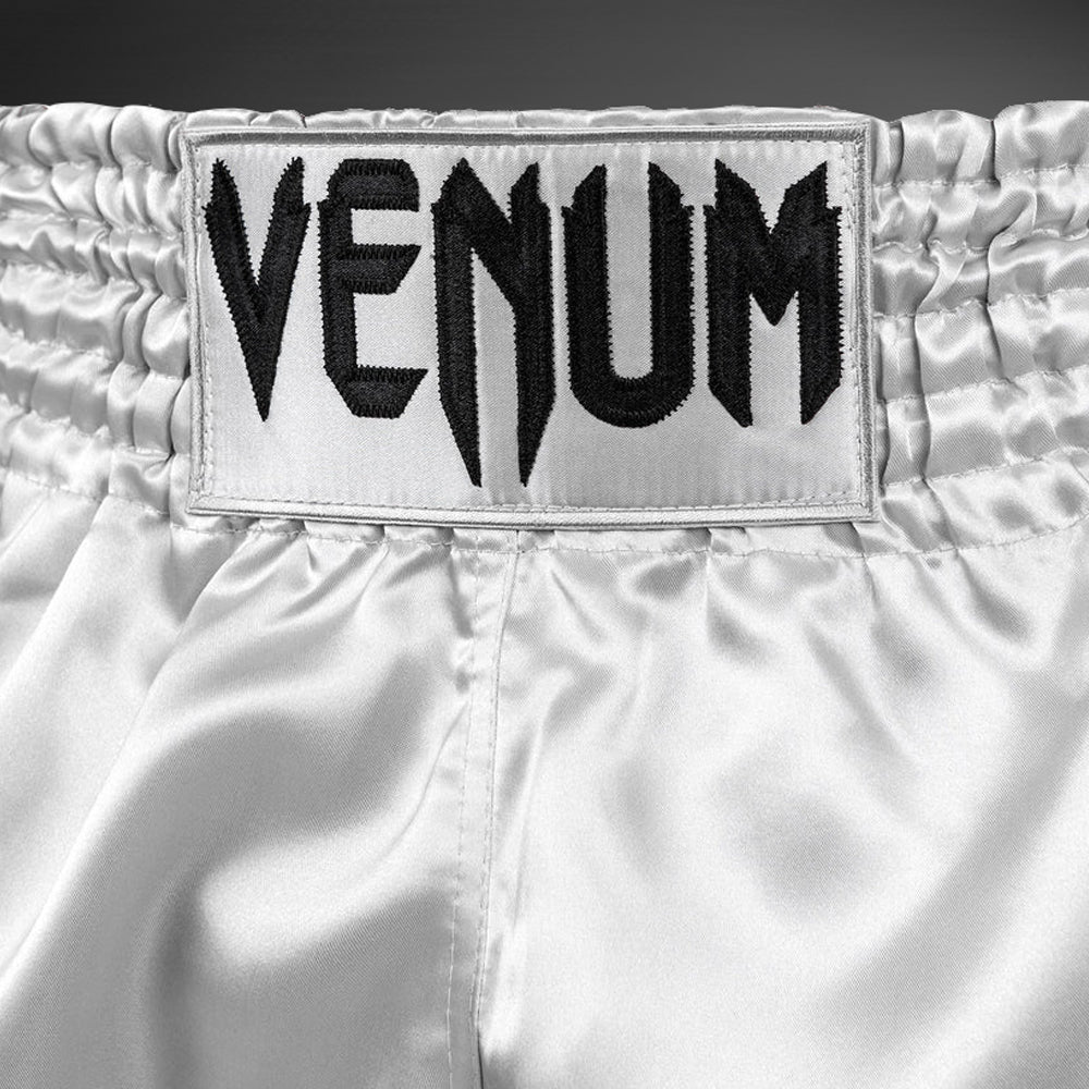 Venum Klassische Thai-Boxshorts Silber/Schwarz - Image 4