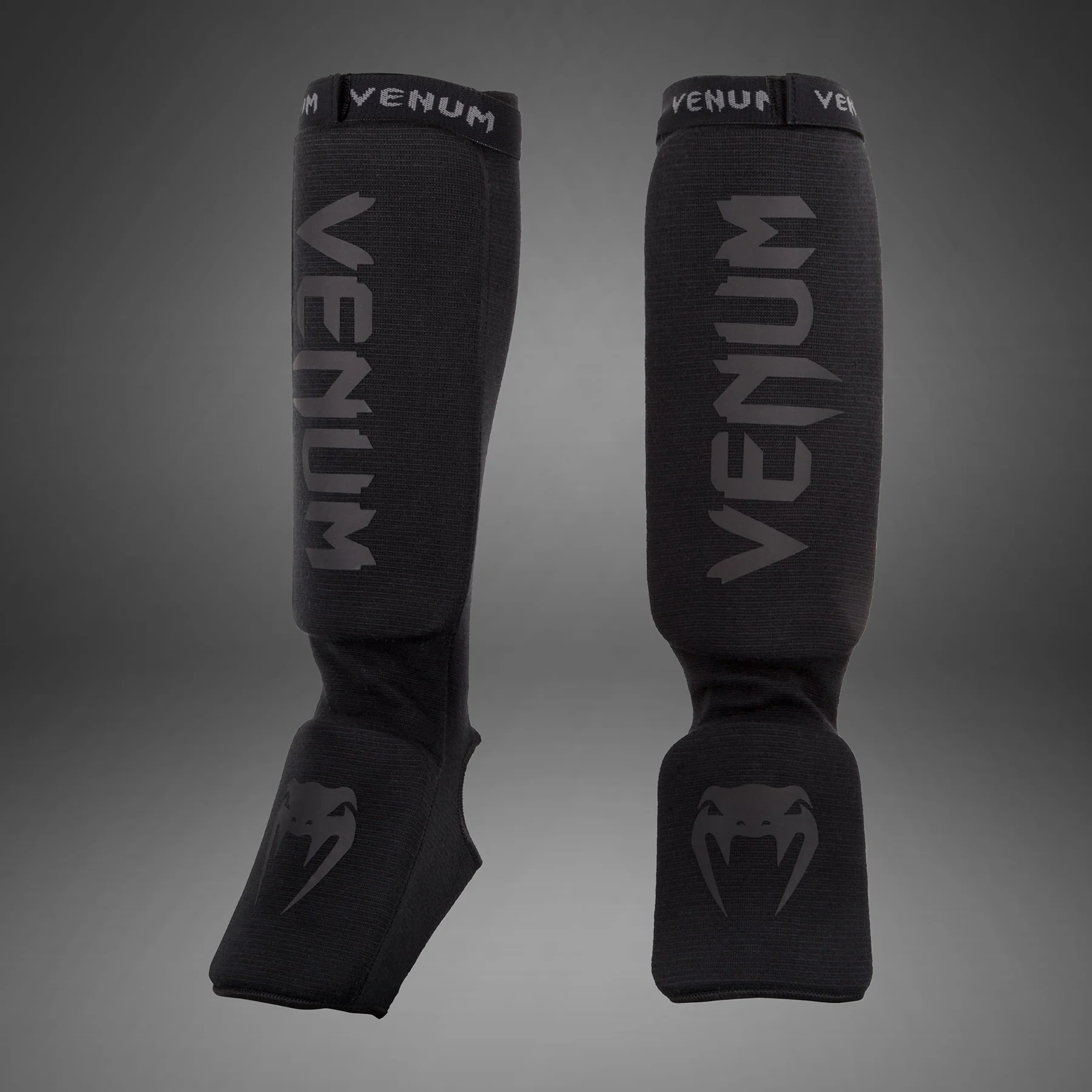 Venum Kontact Schienbeinschoner - Schwarz/Schwarz - Image 2
