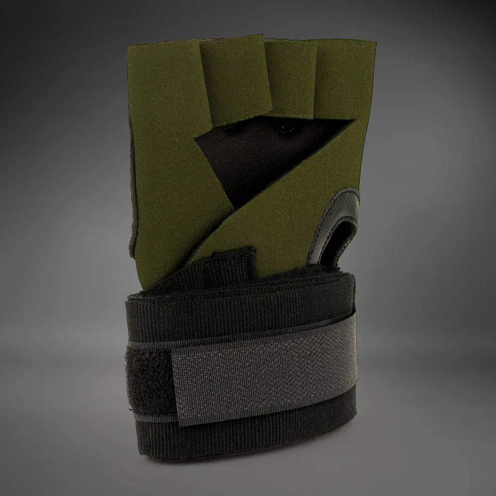 Venum Kontakt Gel Handschuh Wraps - Khaki/Schwarz - Image 3