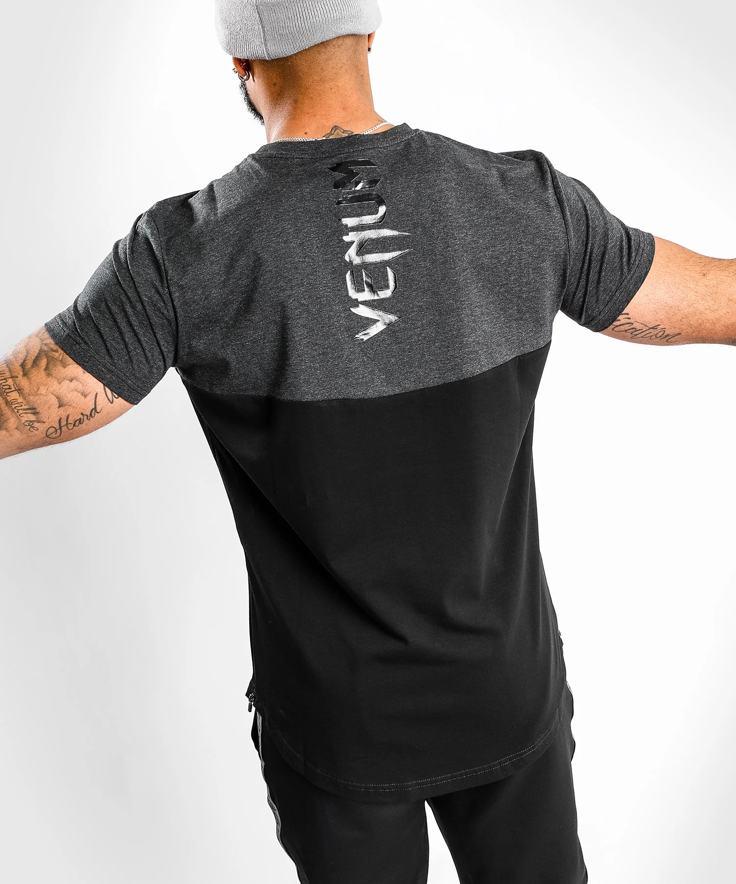 Venum Laser T-Shirt - Schwarz/Wettergrau - Image 7
